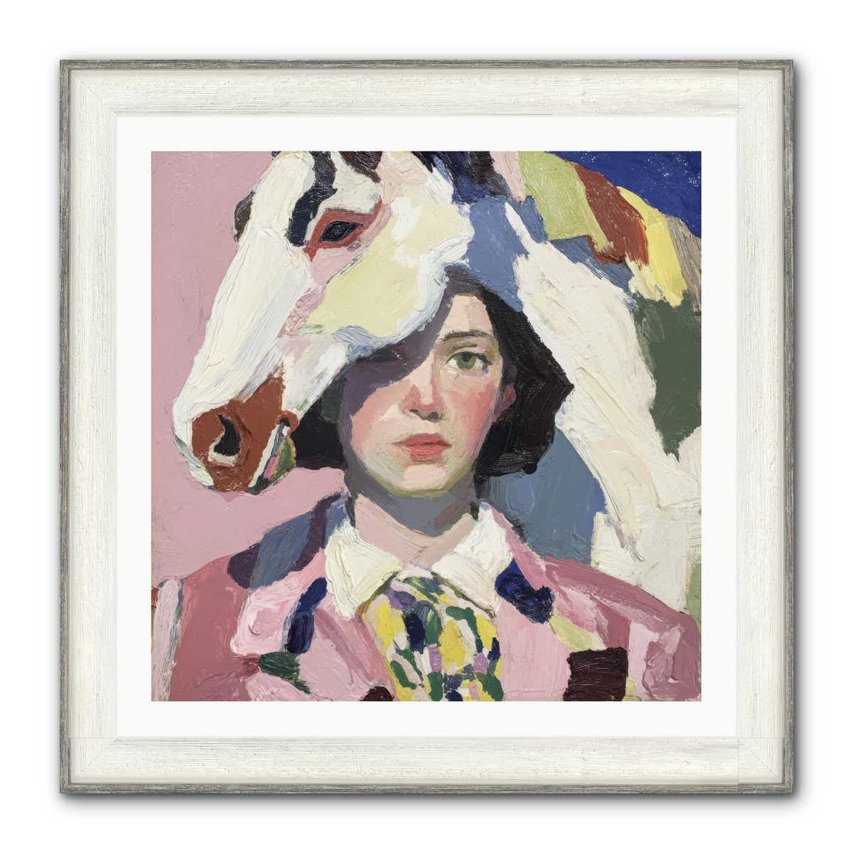 The Keepers Of Unspoken Things Framed Print - Driftwood White 30x30