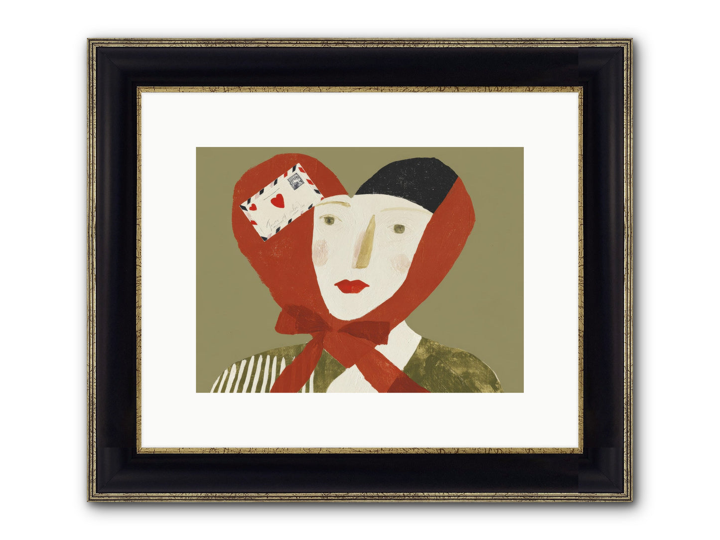 The Language Of Devotion Framed Print - Black & Gold 12x9