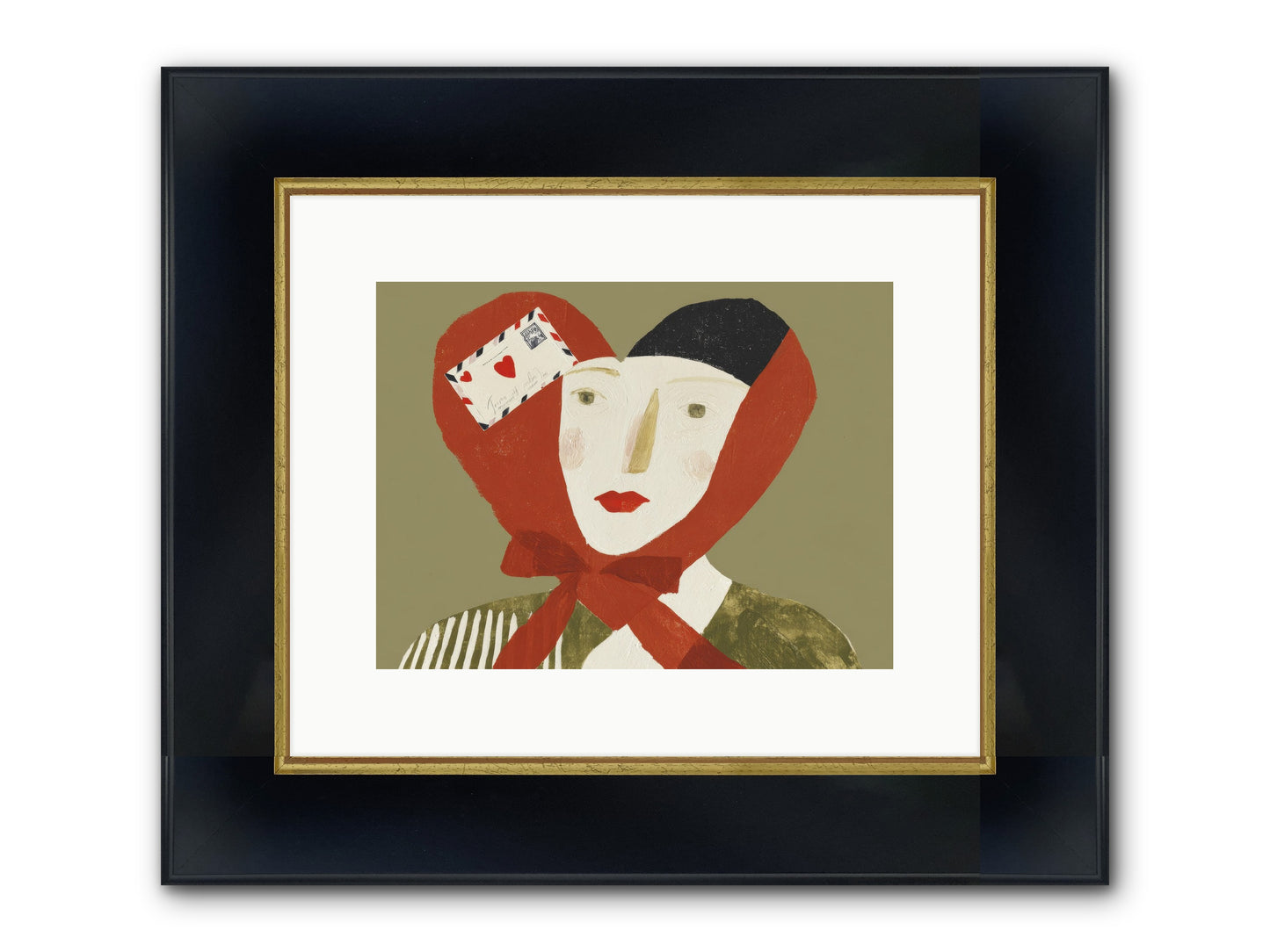 The Language Of Devotion Framed Print - Wide Black w/Gold 12x9