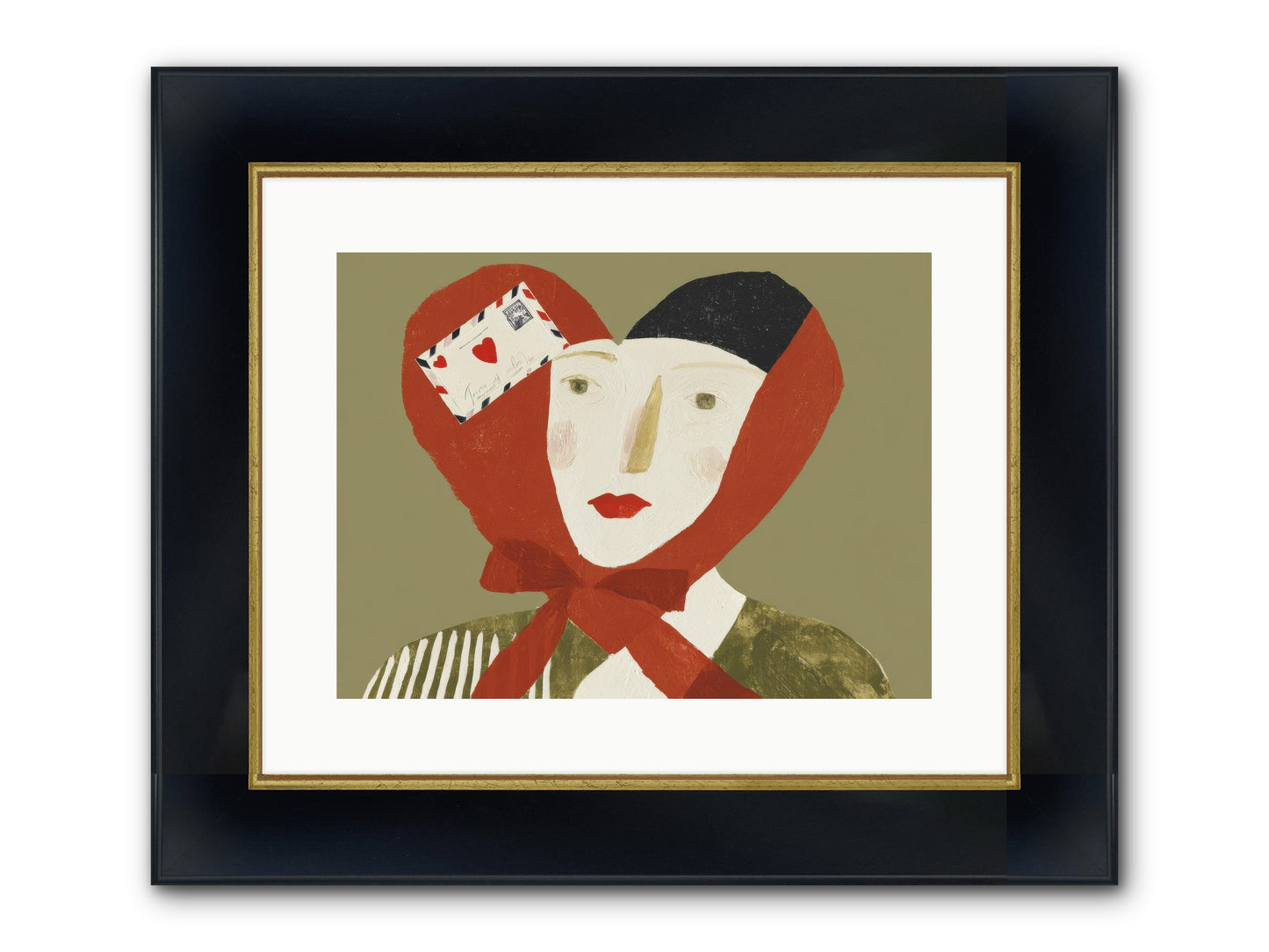 The Language Of Devotion Framed Print - Wide Black w/Gold 16x12