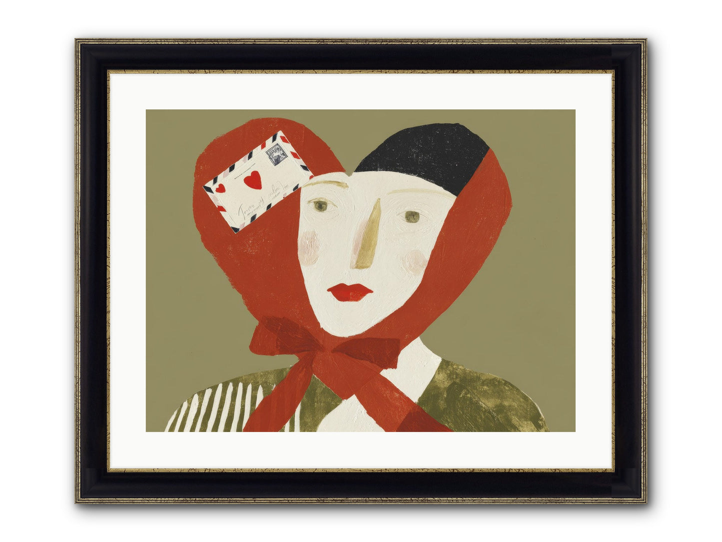 The Language Of Devotion Framed Print - Black & Gold 24x18
