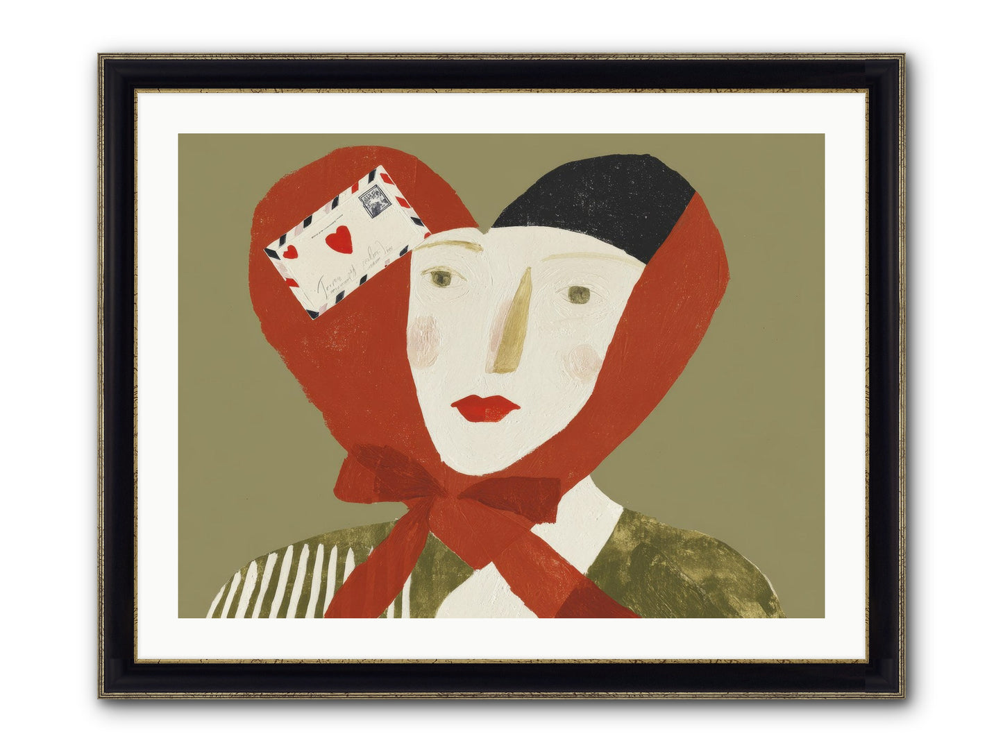 The Language Of Devotion Framed Print - Black & Gold 32x24