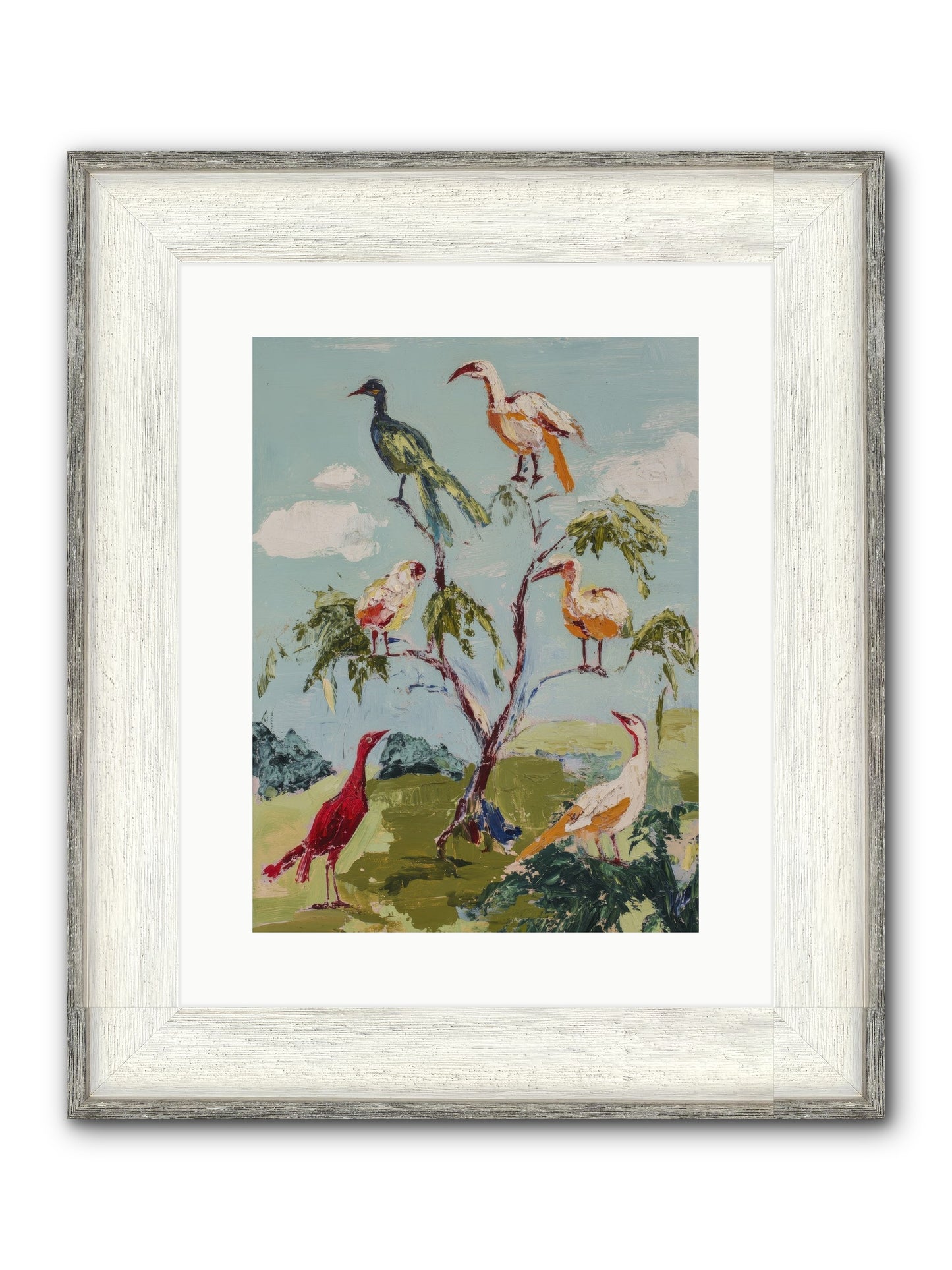 The Language Of Flight Framed Print - Driftwood White 12x16