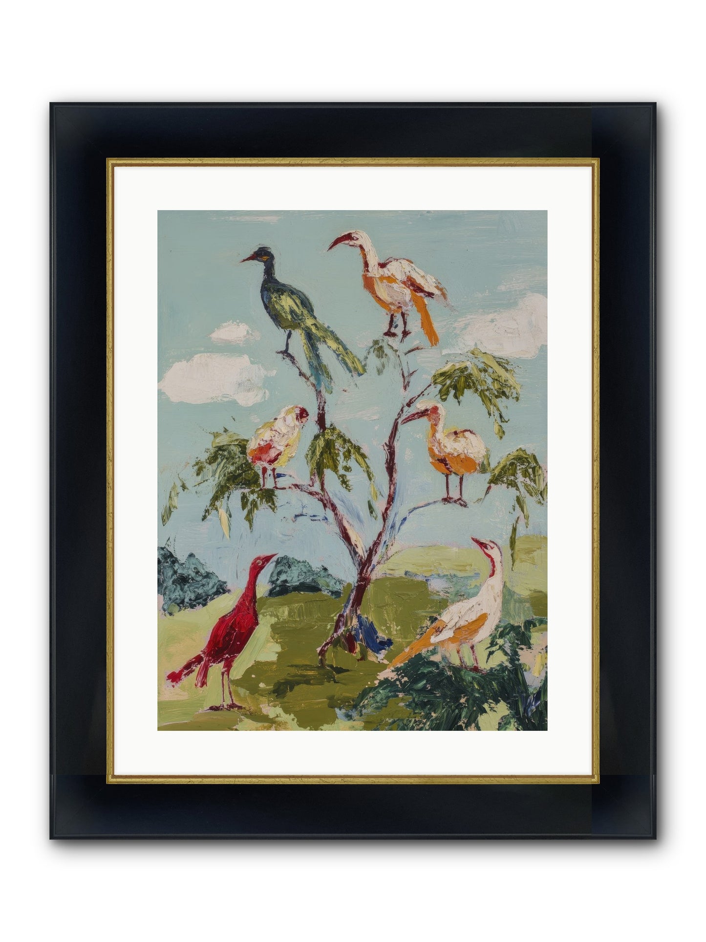The Language Of Flight Framed Print - Wide Black w/Gold 18x24