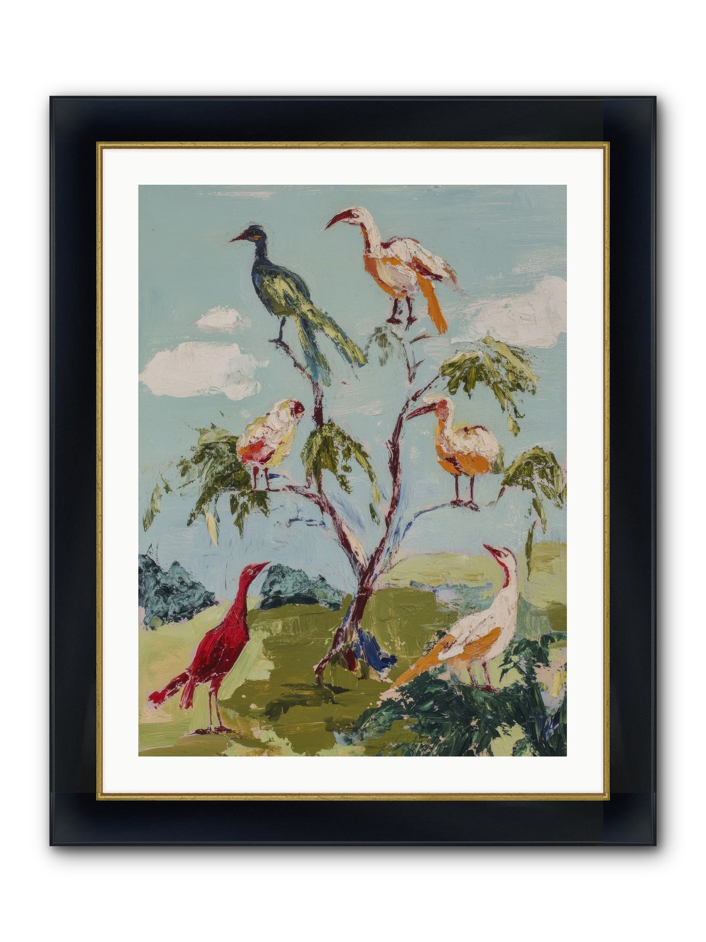 The Language Of Flight Framed Print - Wide Black w/Gold 24x32