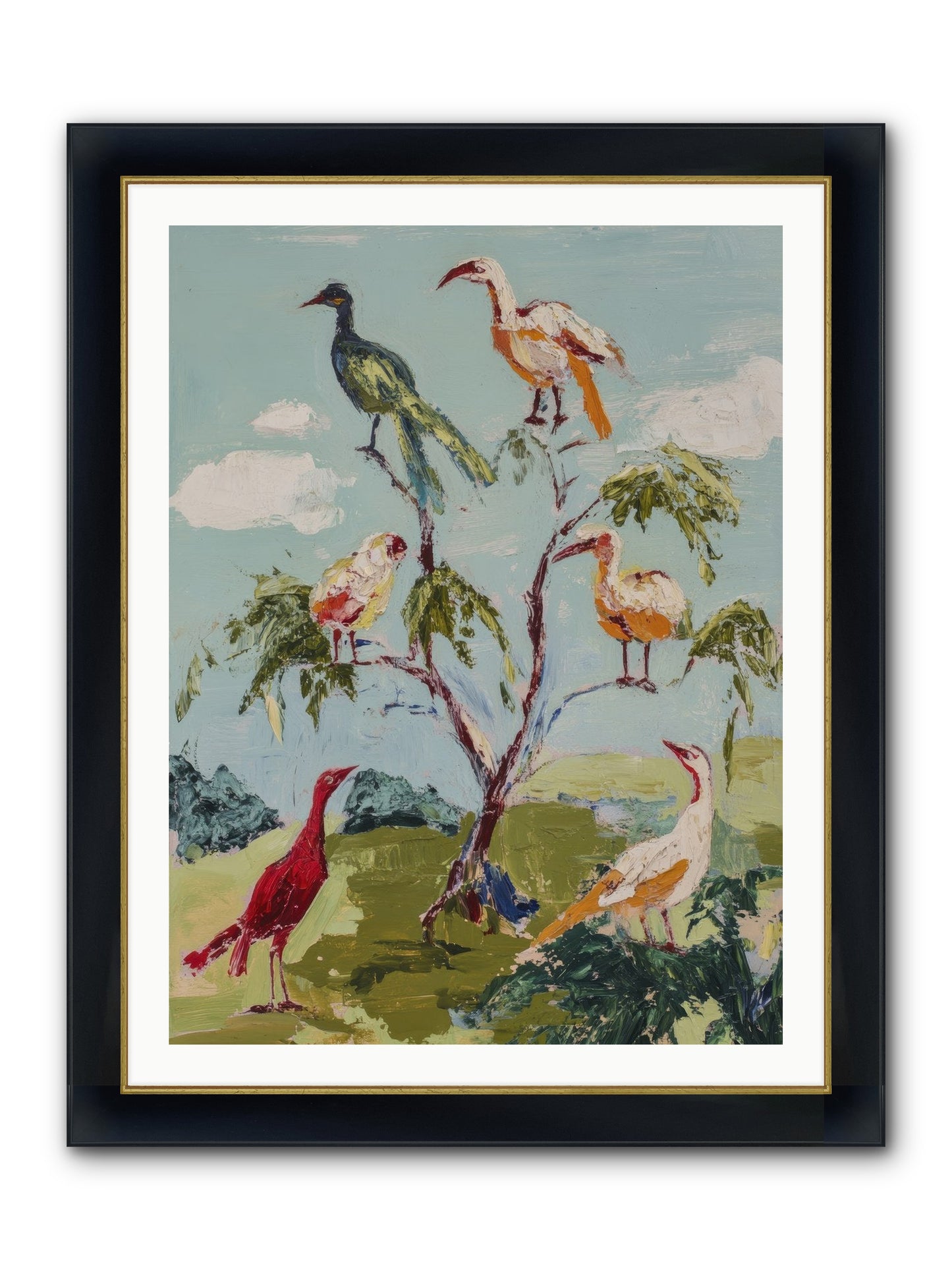 The Language Of Flight Framed Print - Wide Black w/Gold 30x40
