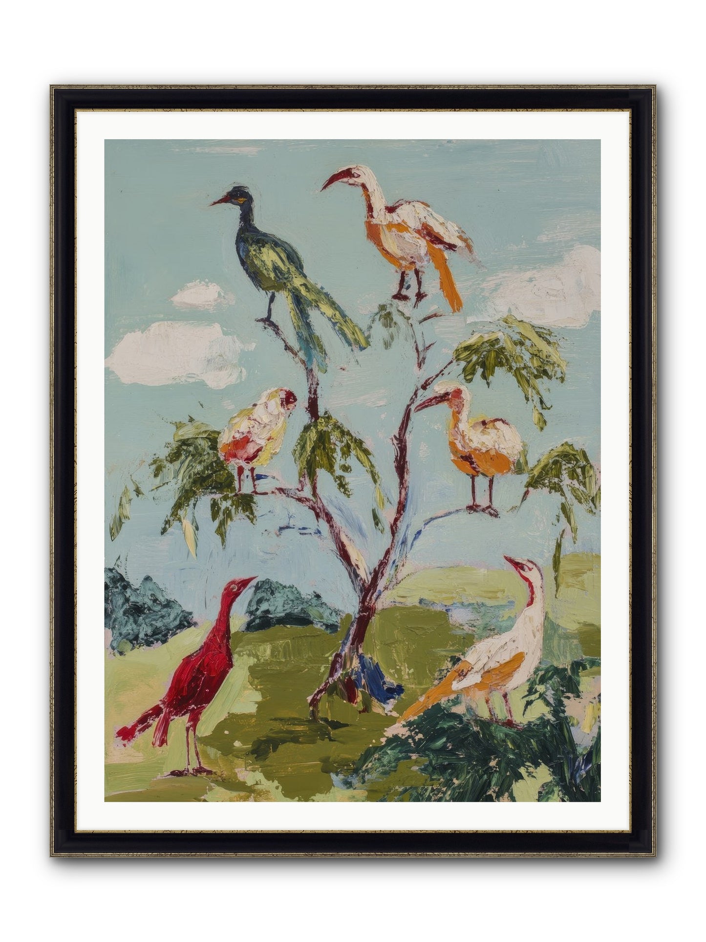 The Language Of Flight Framed Print - Black & Gold 36x48