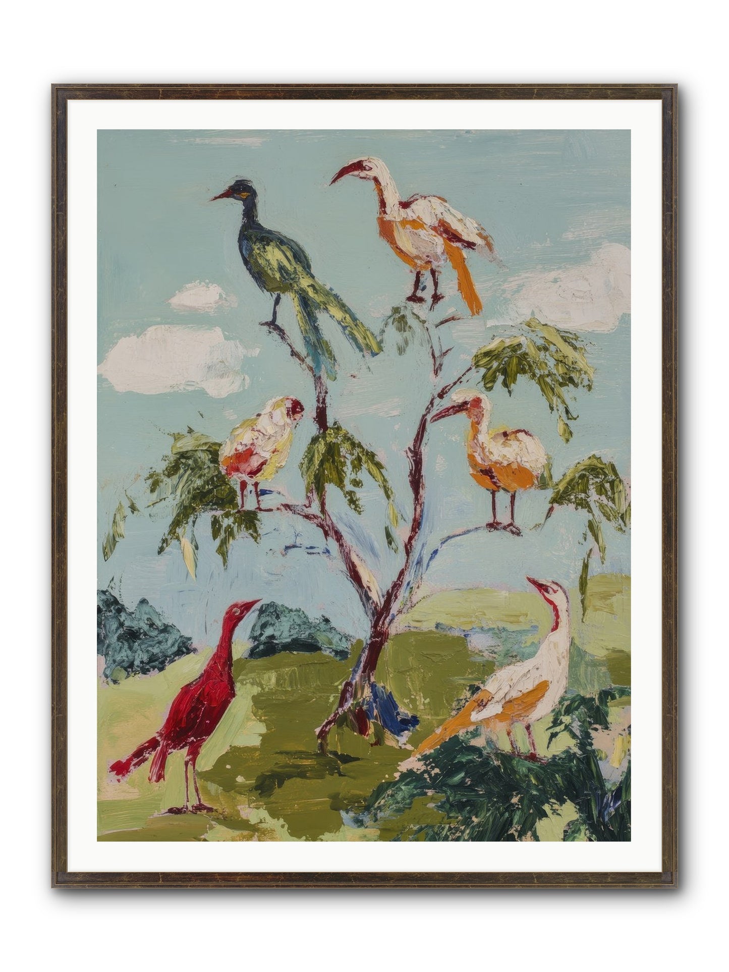 The Language Of Flight Framed Print - Slimwoods Black/Gold 36x48