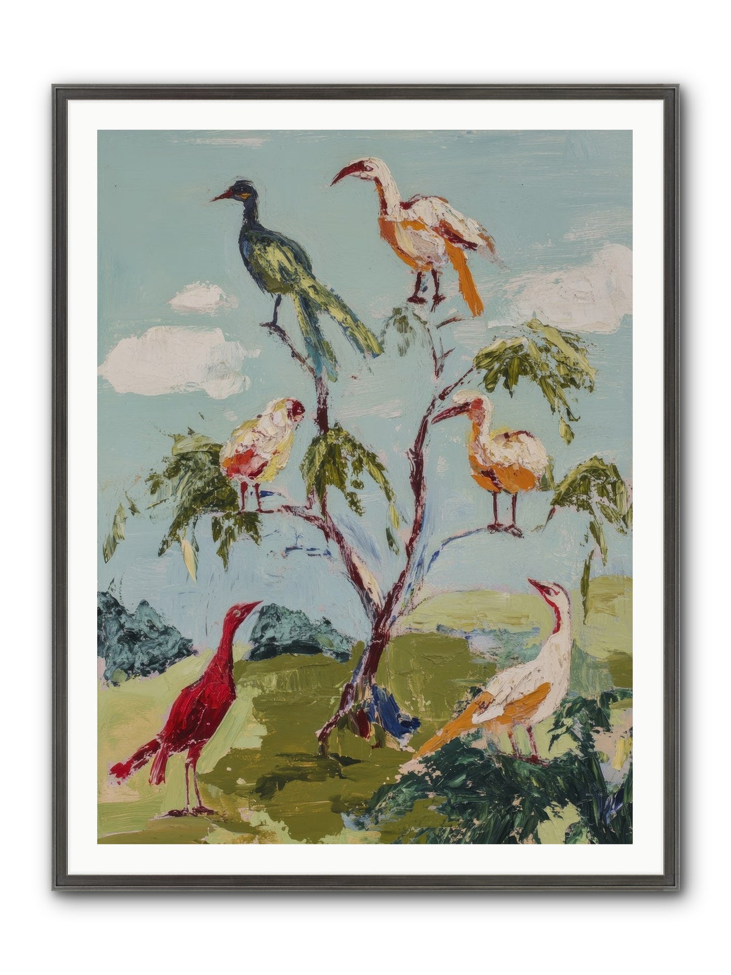 The Language Of Flight Framed Print - Slimwoods Black/Silver 36x48