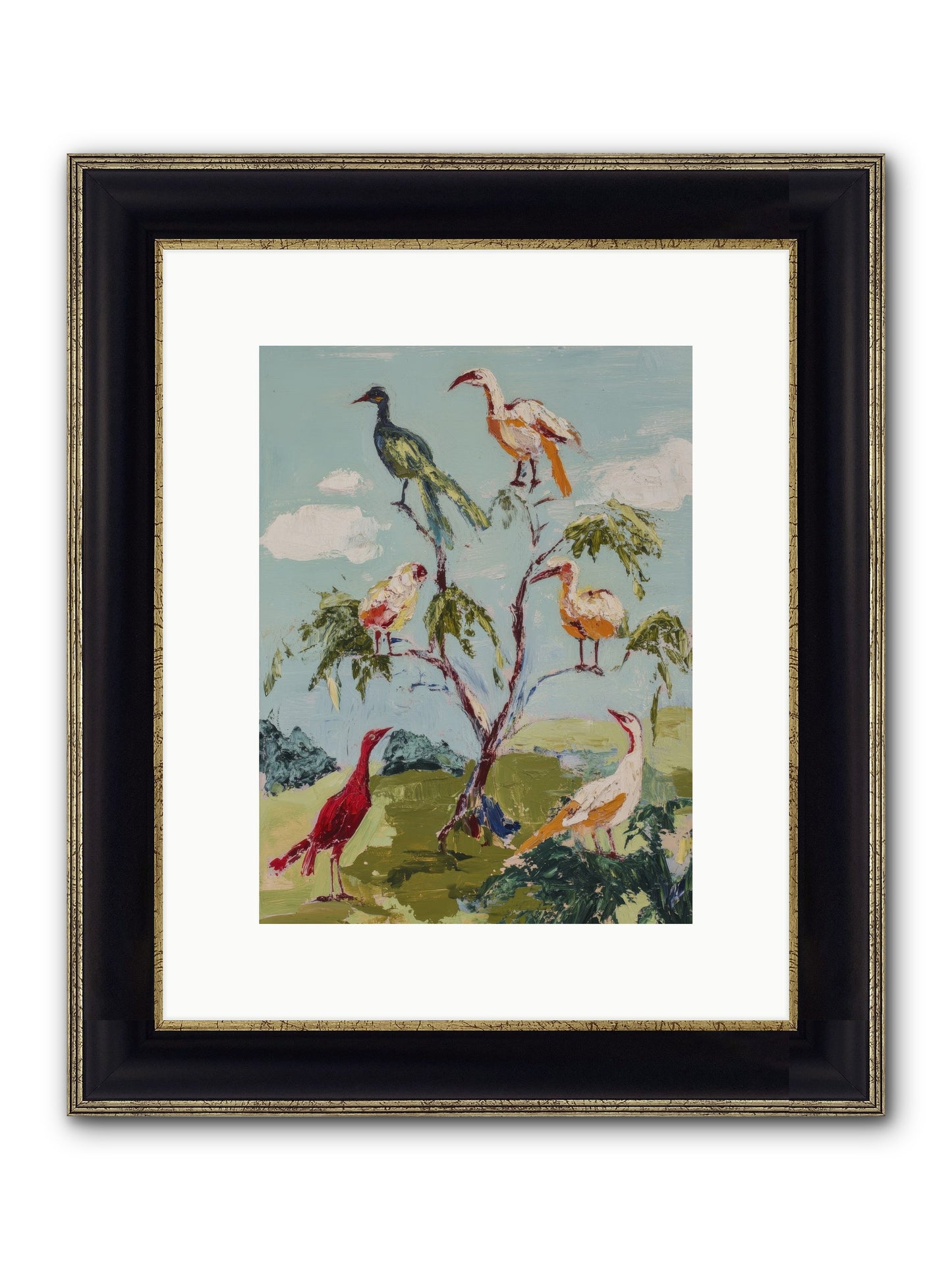 The Language Of Flight Framed Print - Black & Gold 9x12