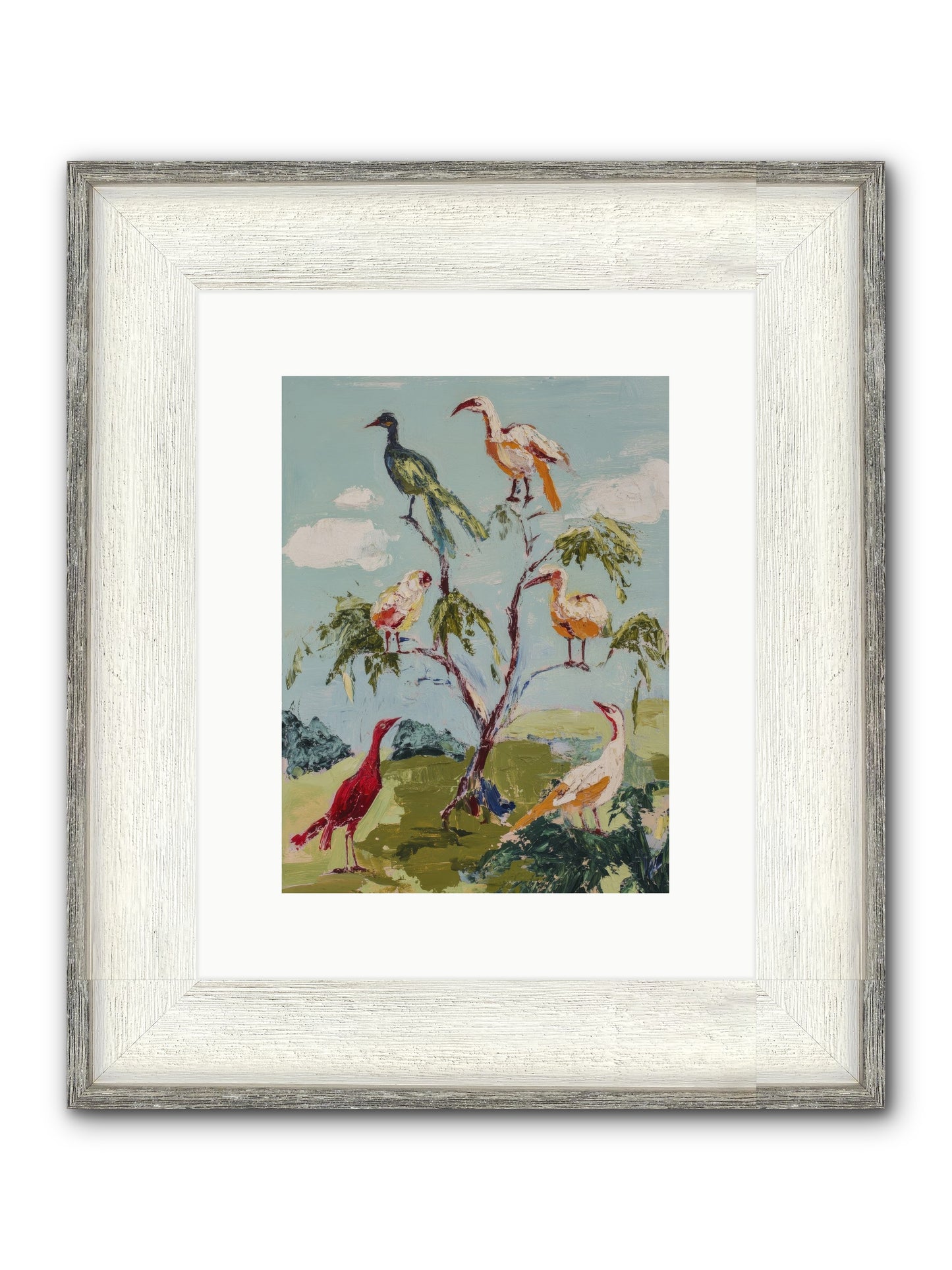 The Language Of Flight Framed Print - Driftwood White 9x12