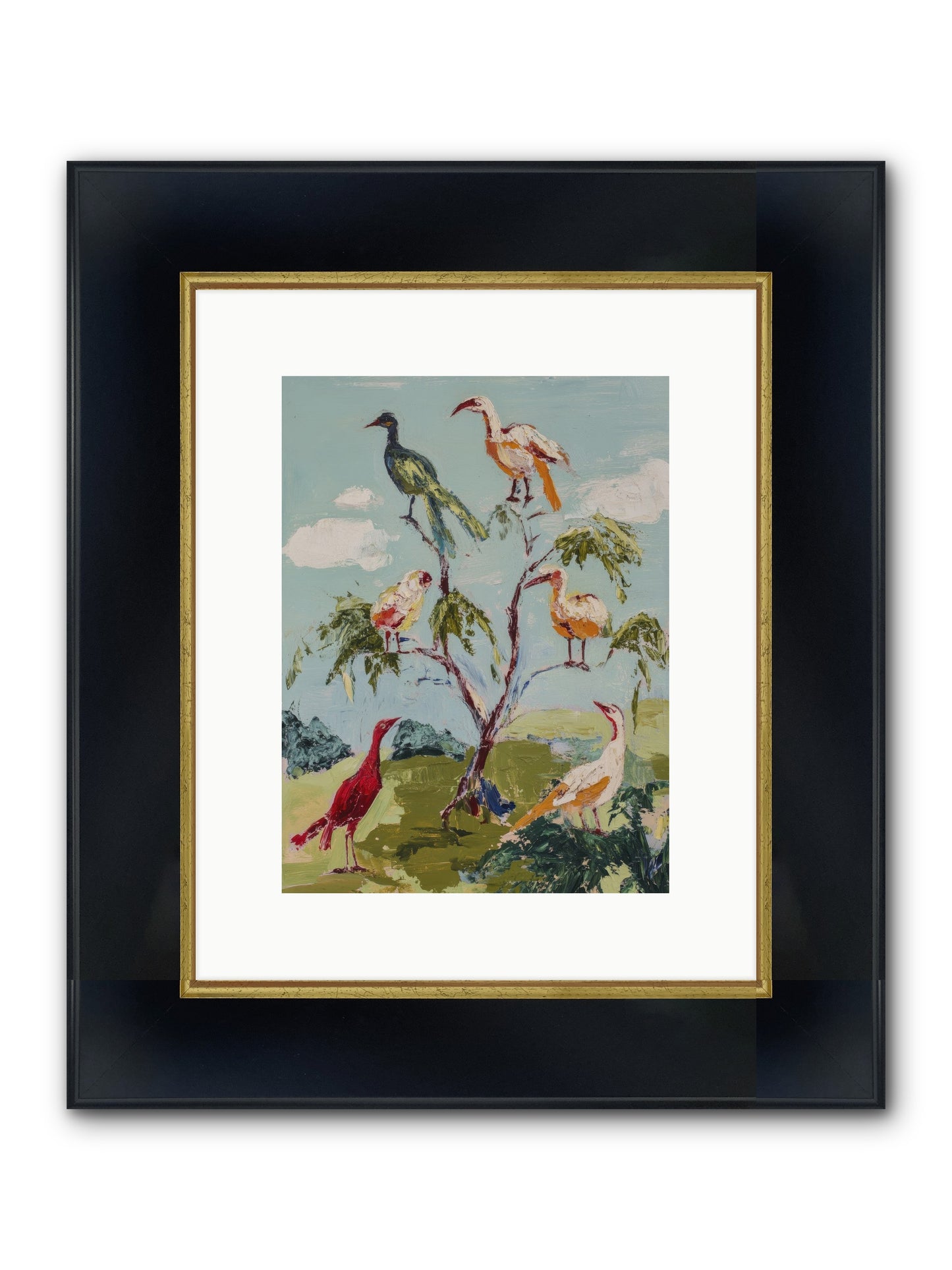 The Language Of Flight Framed Print - Wide Black w/Gold 9x12