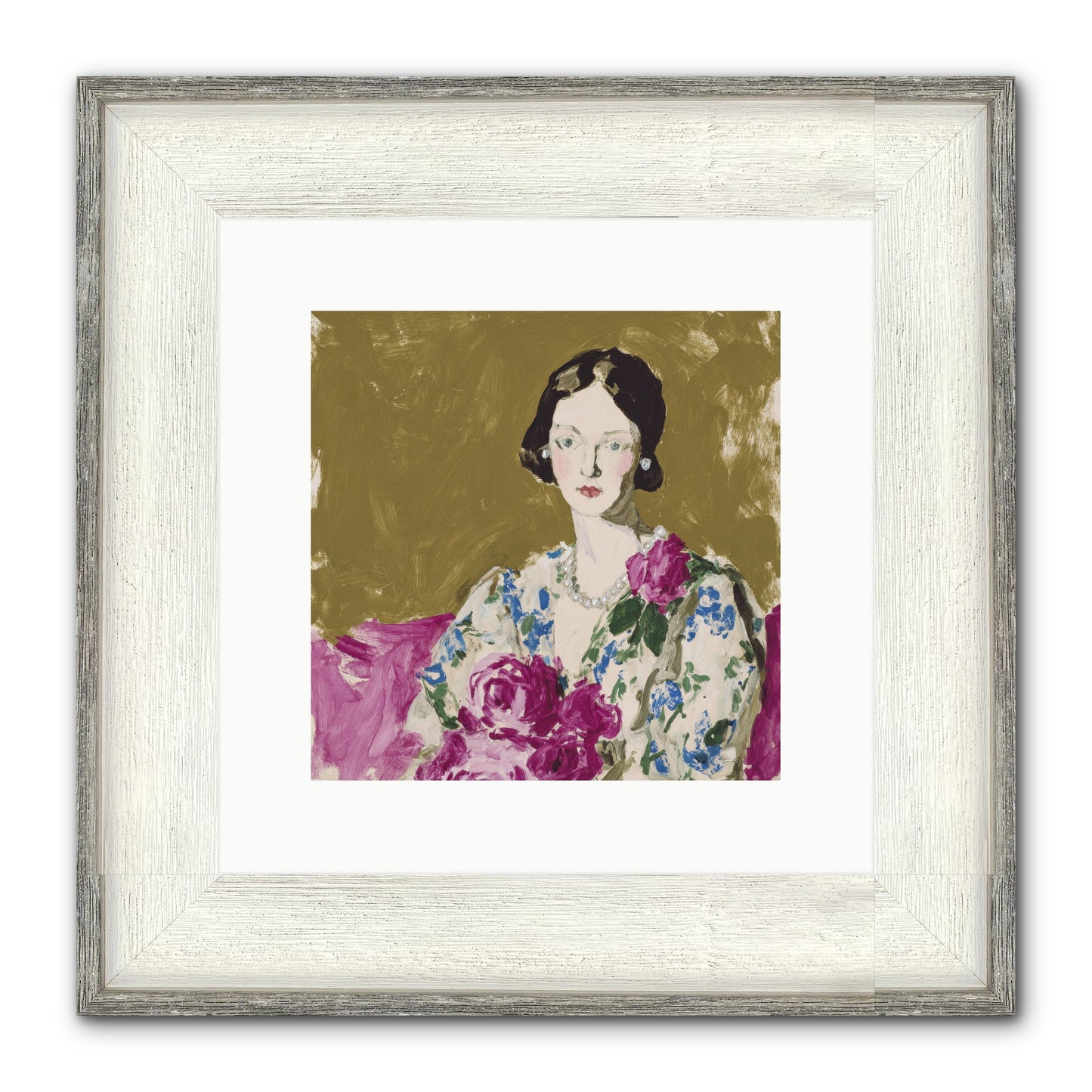 The Language Of Stillness Framed Print - Driftwood White 10x10