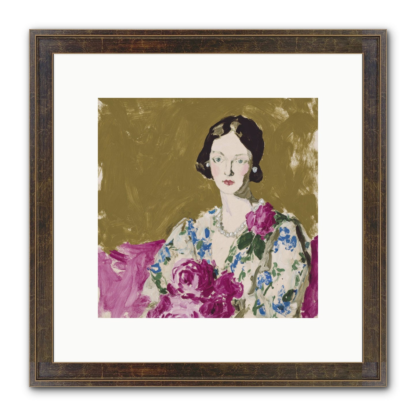 The Language Of Stillness Framed Print - Slimwoods Black/Gold 10x10