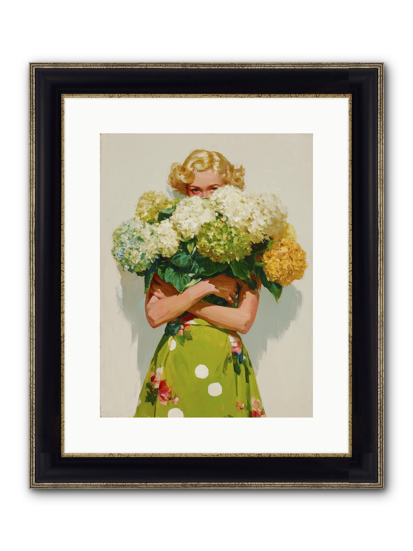 The Lark’s Return Framed Print - Black & Gold 12x16