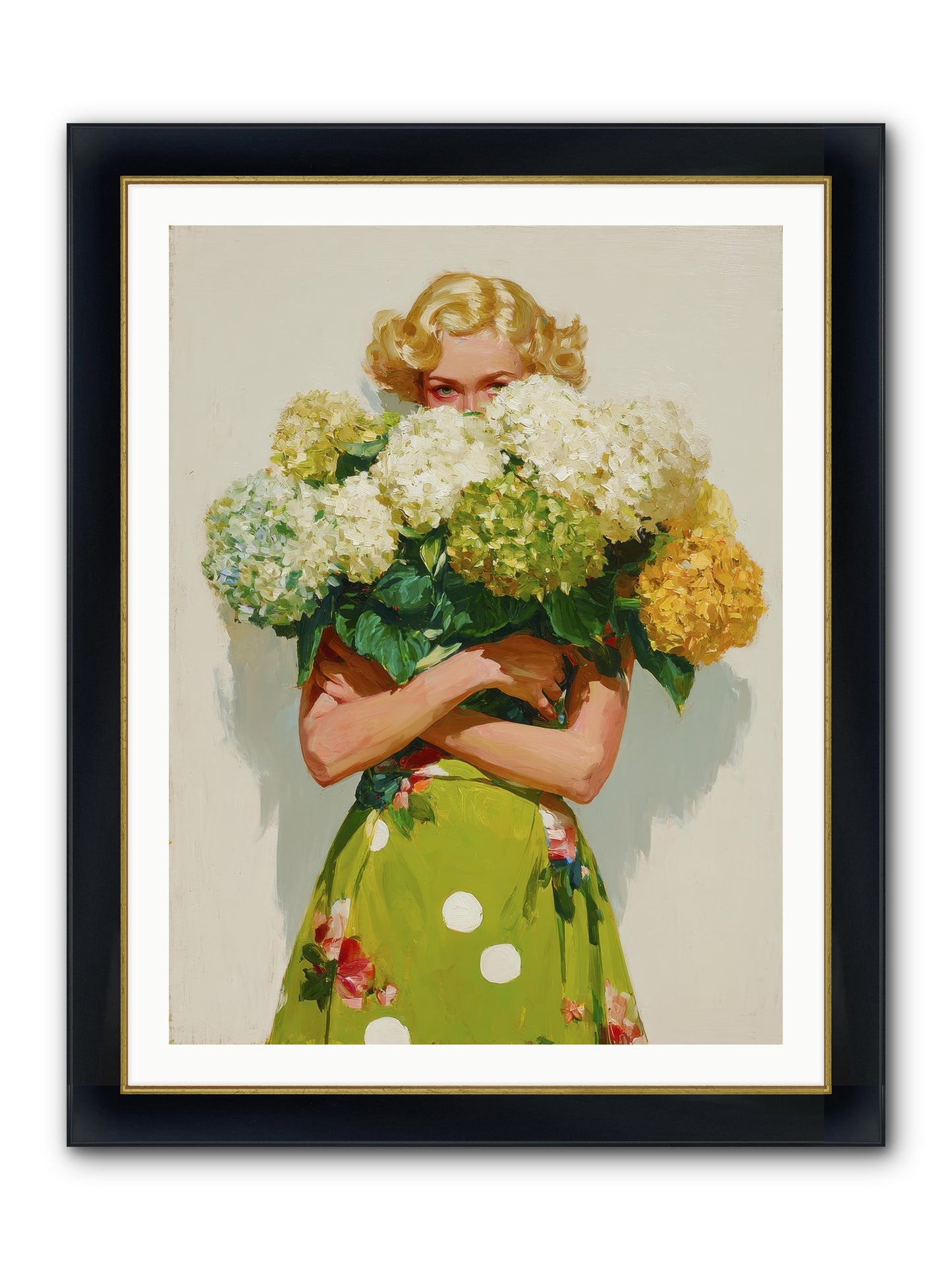 The Lark’s Return Framed Print - Wide Black w/Gold 30x40