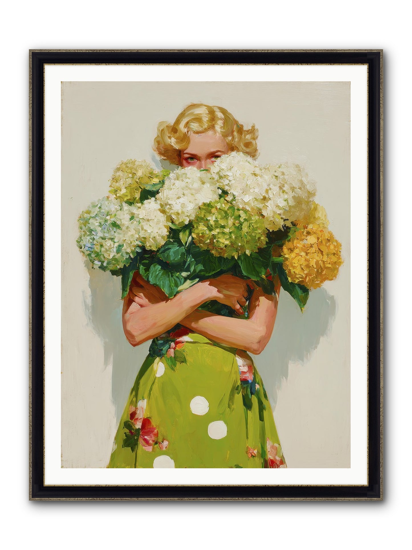 The Lark’s Return Framed Print - Black & Gold 36x48