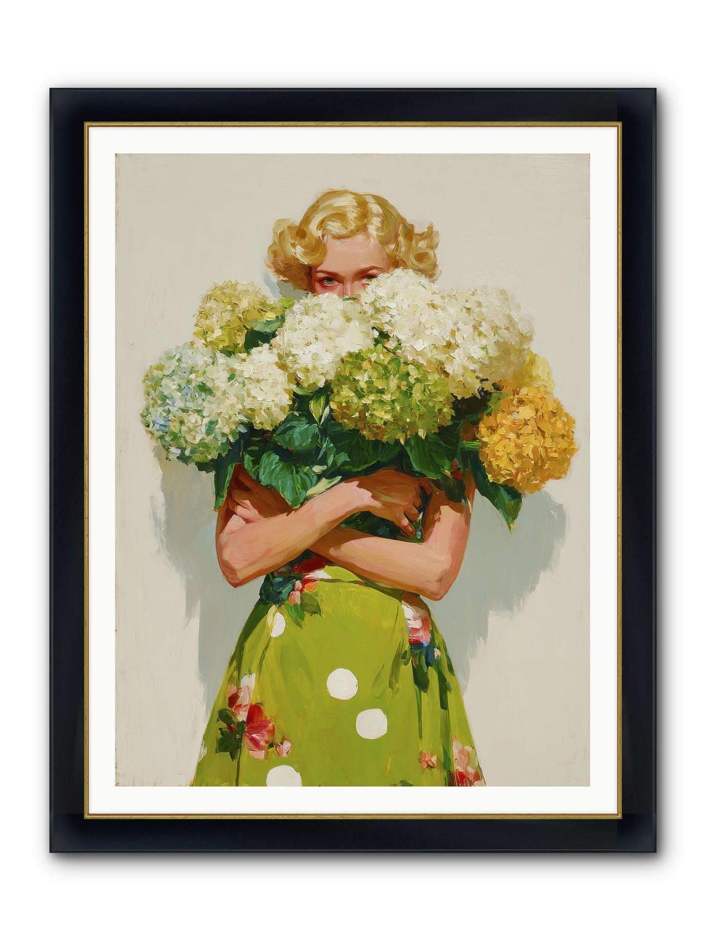 The Lark’s Return Framed Print - Wide Black w/Gold 36x48