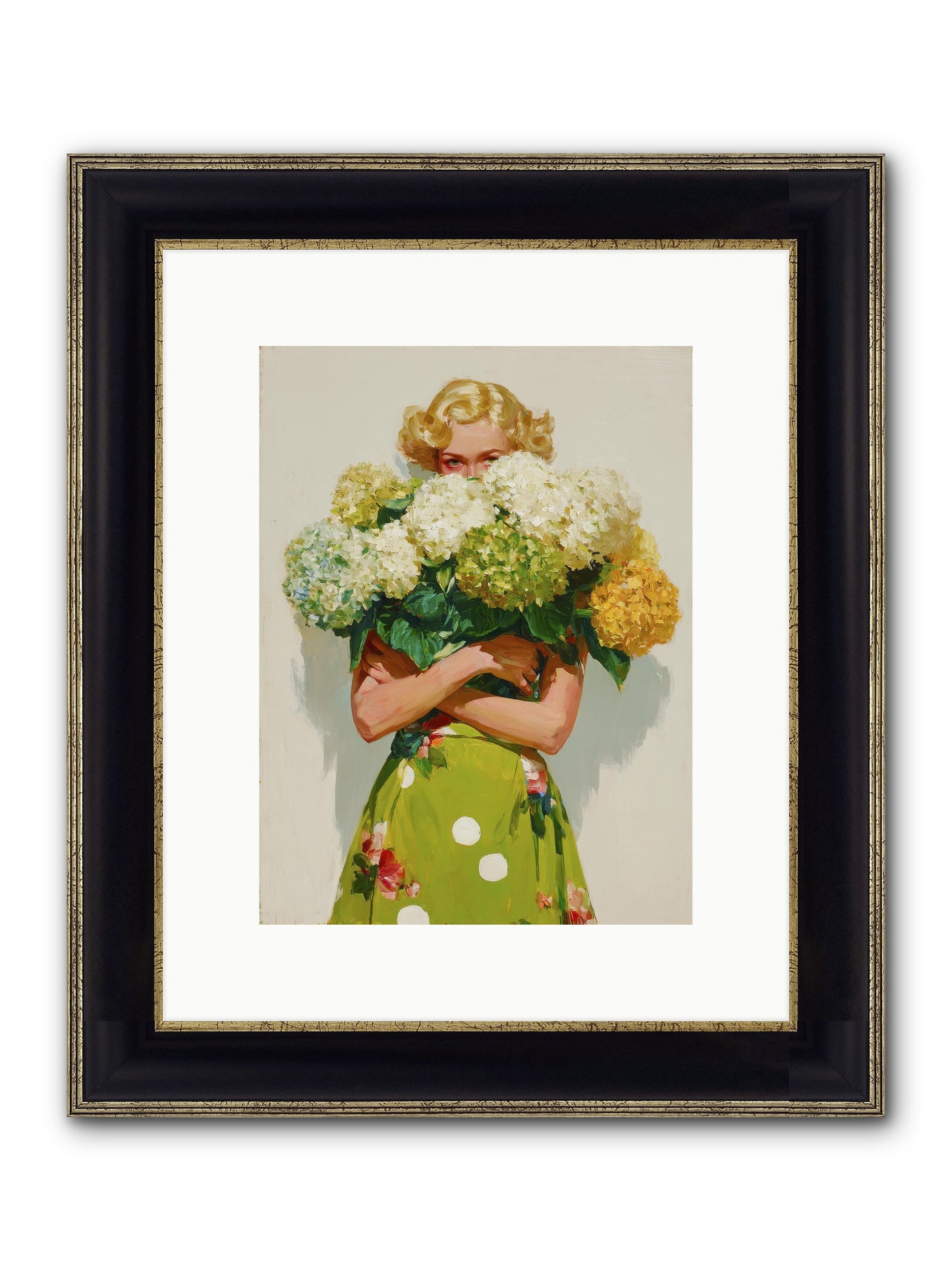 The Lark’s Return Framed Print - Black & Gold 9x12