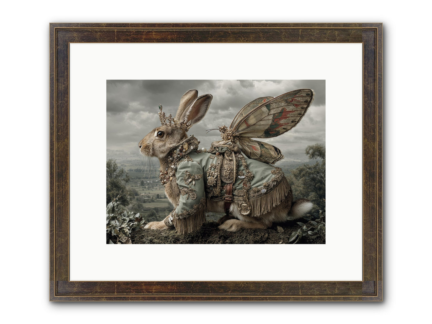 The Last Apricot Market Framed Print - Slimwoods Black/Gold 12x9