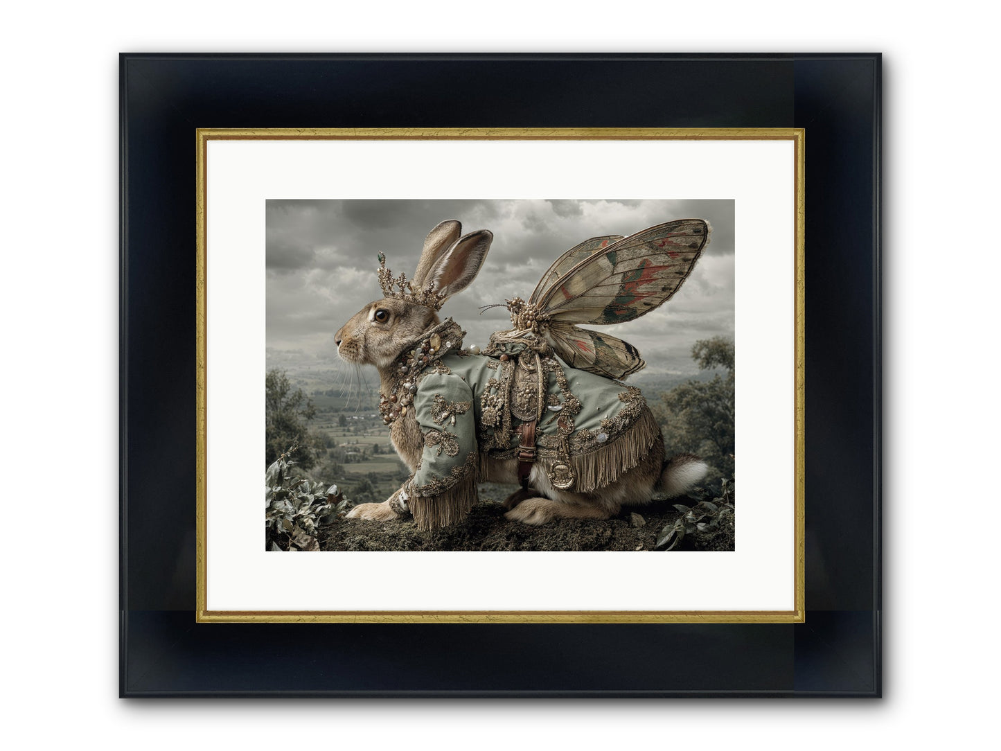 The Last Apricot Market Framed Print - Wide Black w/Gold 16x12