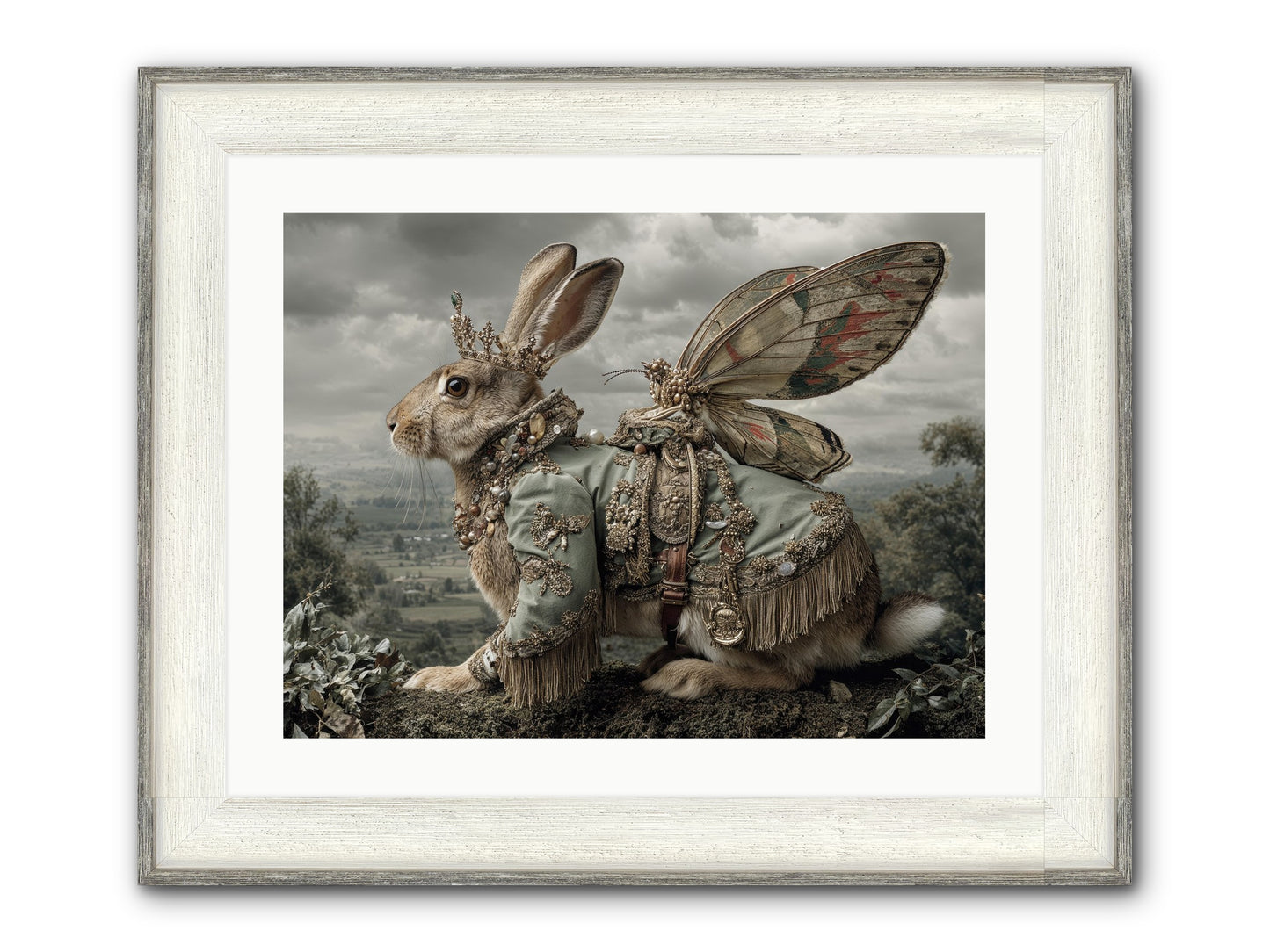 The Last Apricot Market Framed Print - Driftwood White 24x18