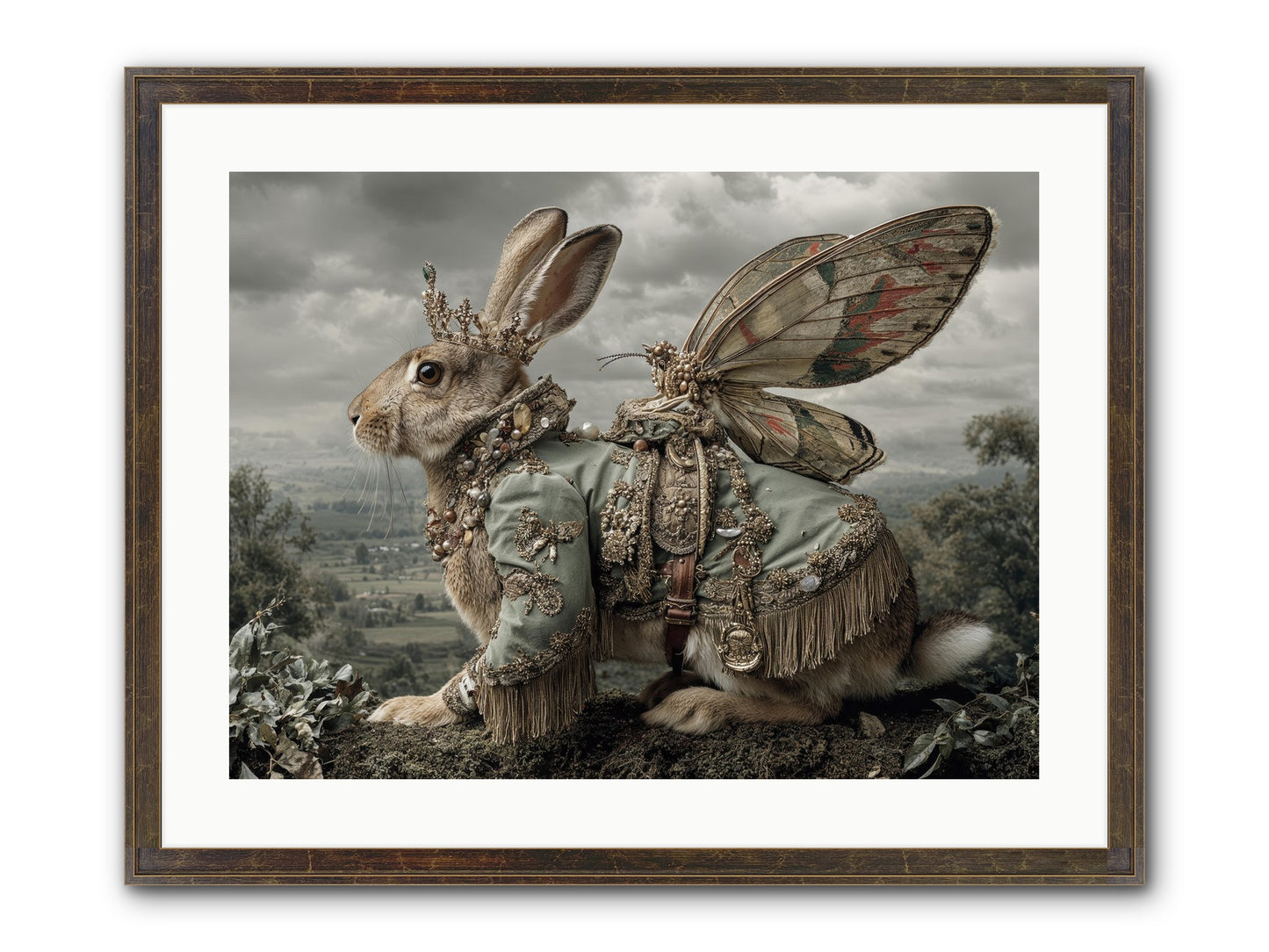 The Last Apricot Market Framed Print - Slimwoods Black/Gold 24x18
