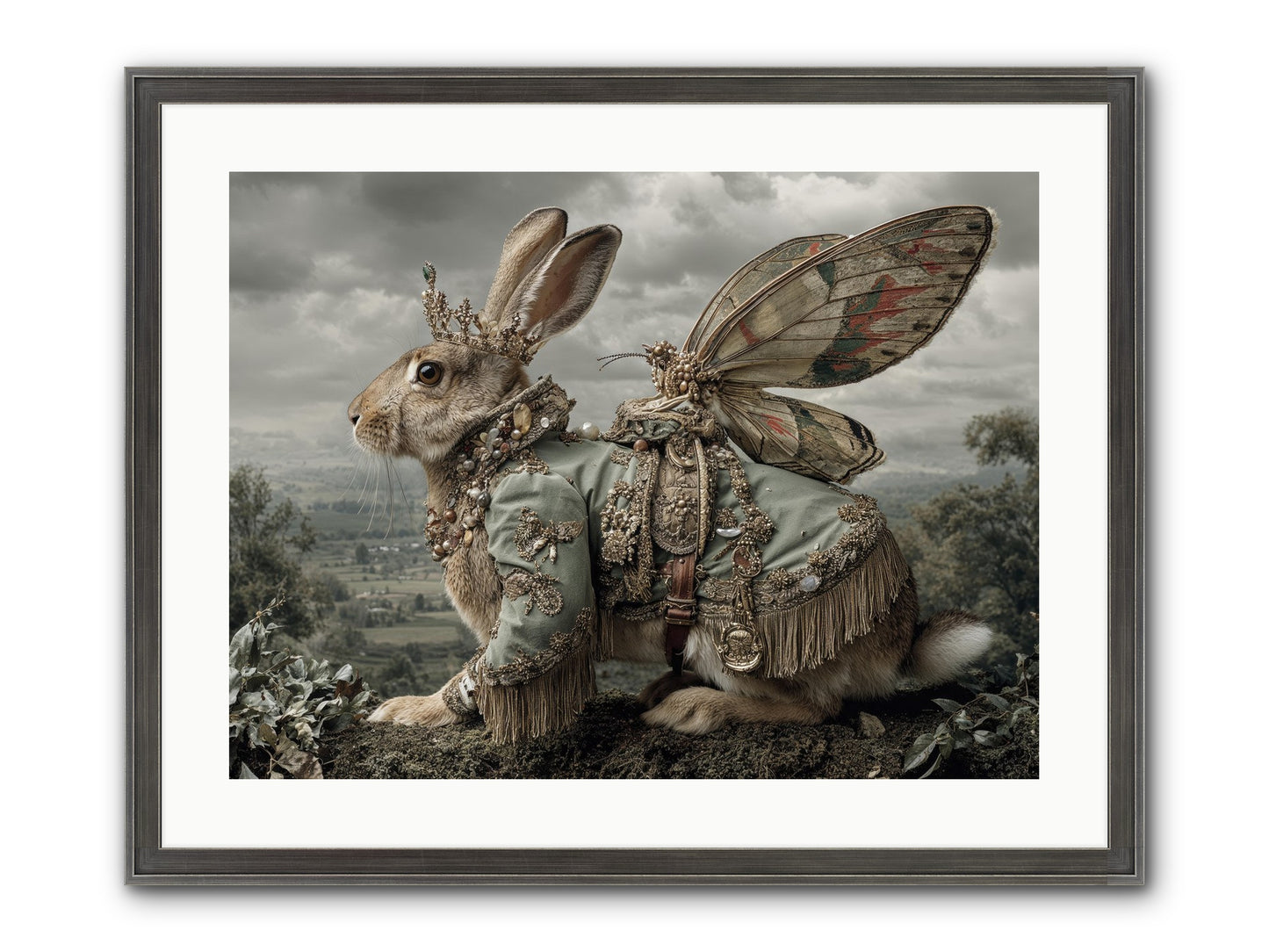 The Last Apricot Market Framed Print - Slimwoods Black/Silver 24x18