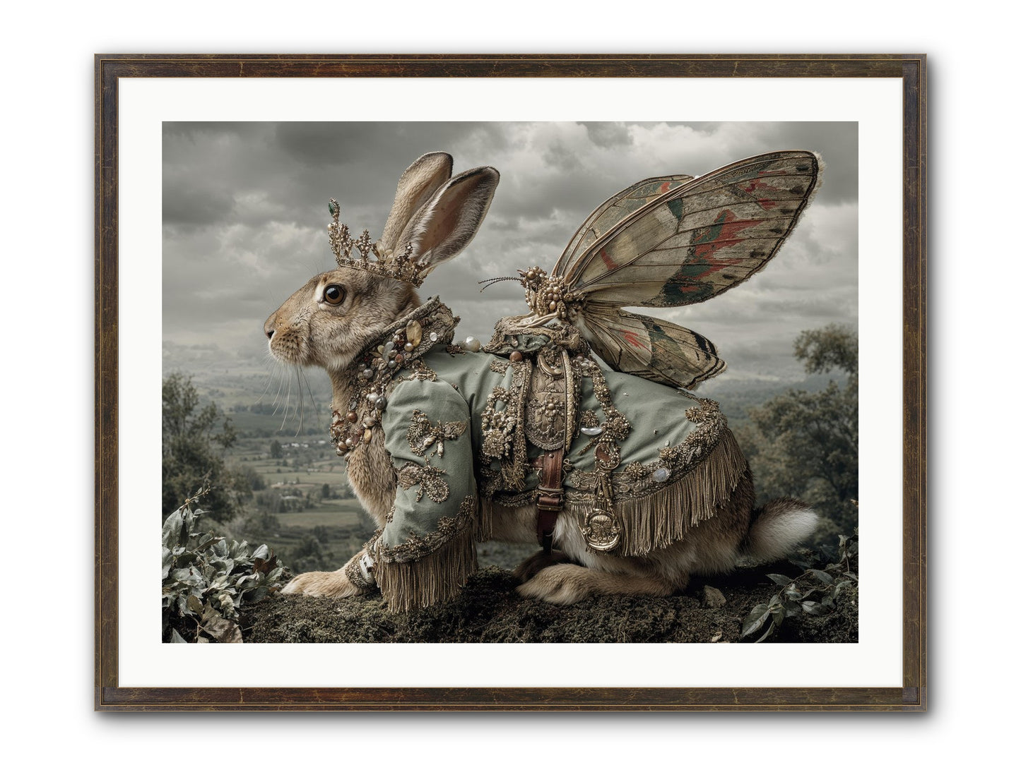 The Last Apricot Market Framed Print - Slimwoods Black/Gold 32x24