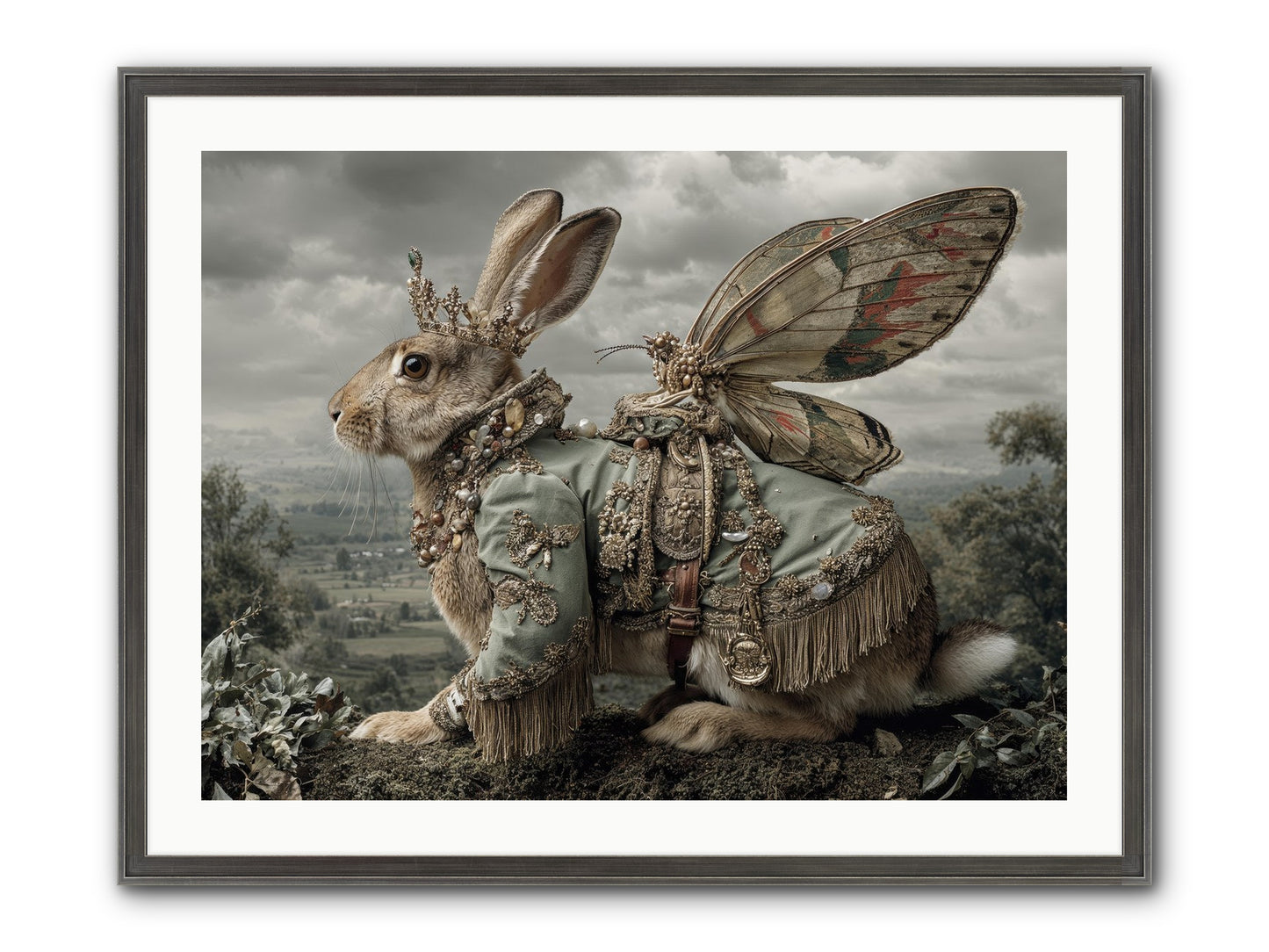 The Last Apricot Market Framed Print - Slimwoods Black/Silver 32x24