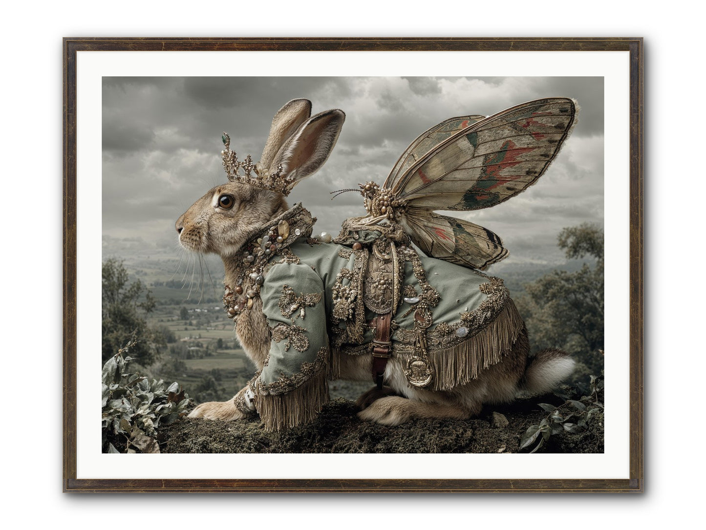 The Last Apricot Market Framed Print - Slimwoods Black/Gold 40x30