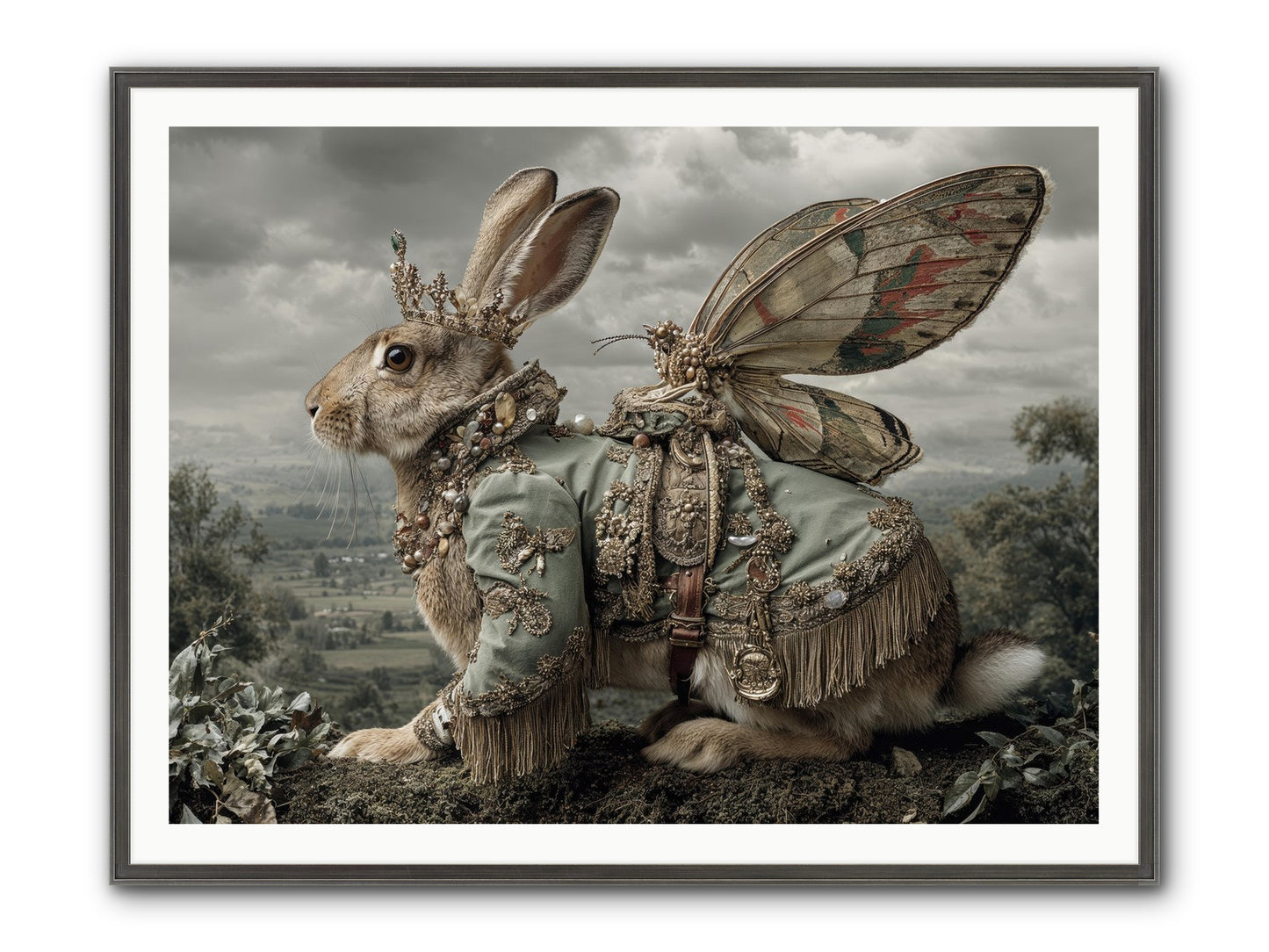 The Last Apricot Market Framed Print - Slimwoods Black/Silver 48x36