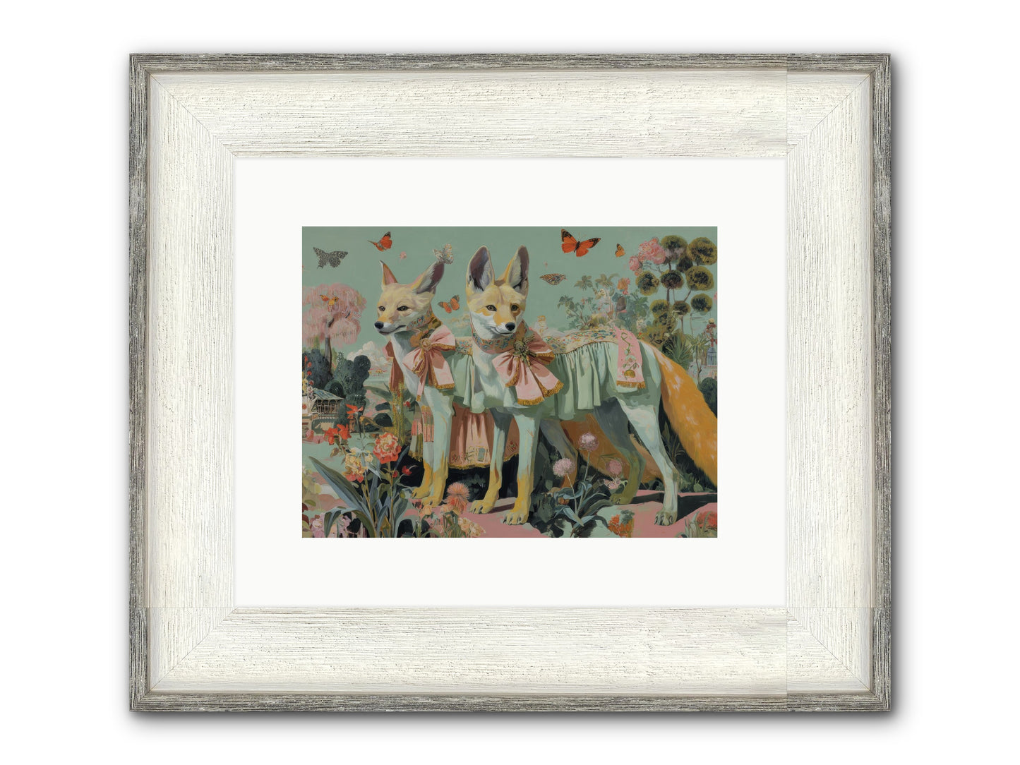 The Last Sparkling Ember Framed Print - Driftwood White 12x9
