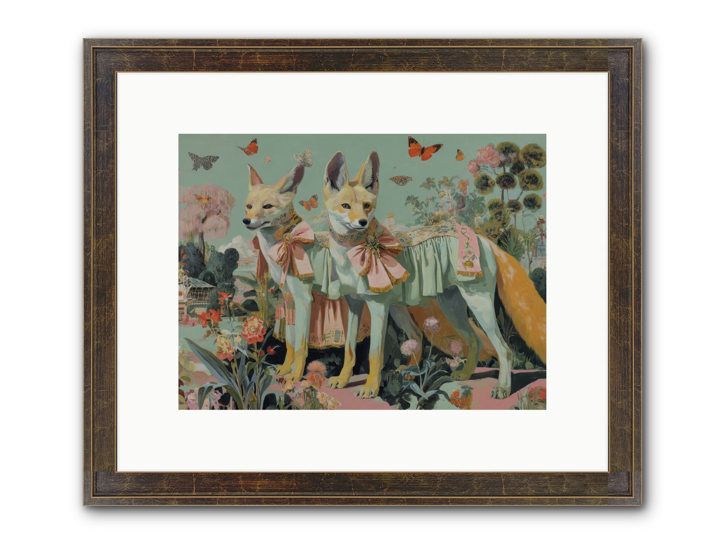 The Last Sparkling Ember Framed Print - Slimwoods Black/Gold 12x9