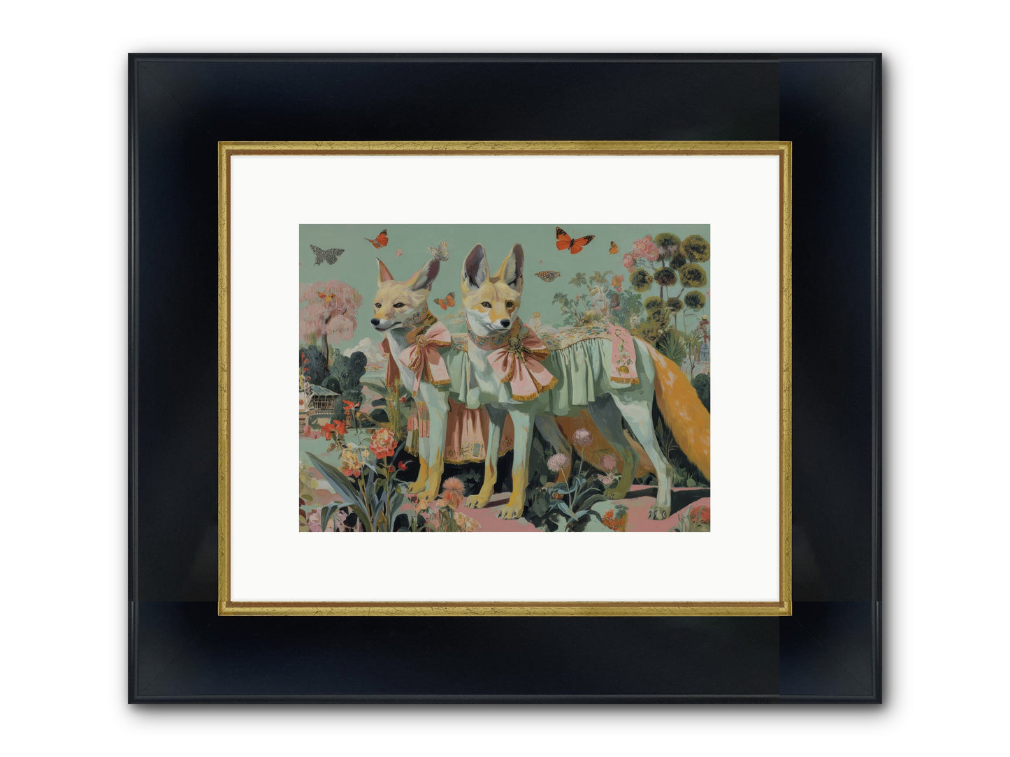 The Last Sparkling Ember Framed Print - Wide Black w/Gold 12x9