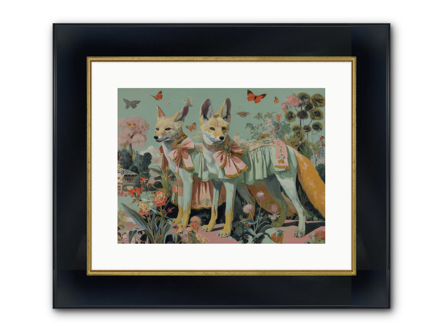 The Last Sparkling Ember Framed Print - Wide Black w/Gold 16x12