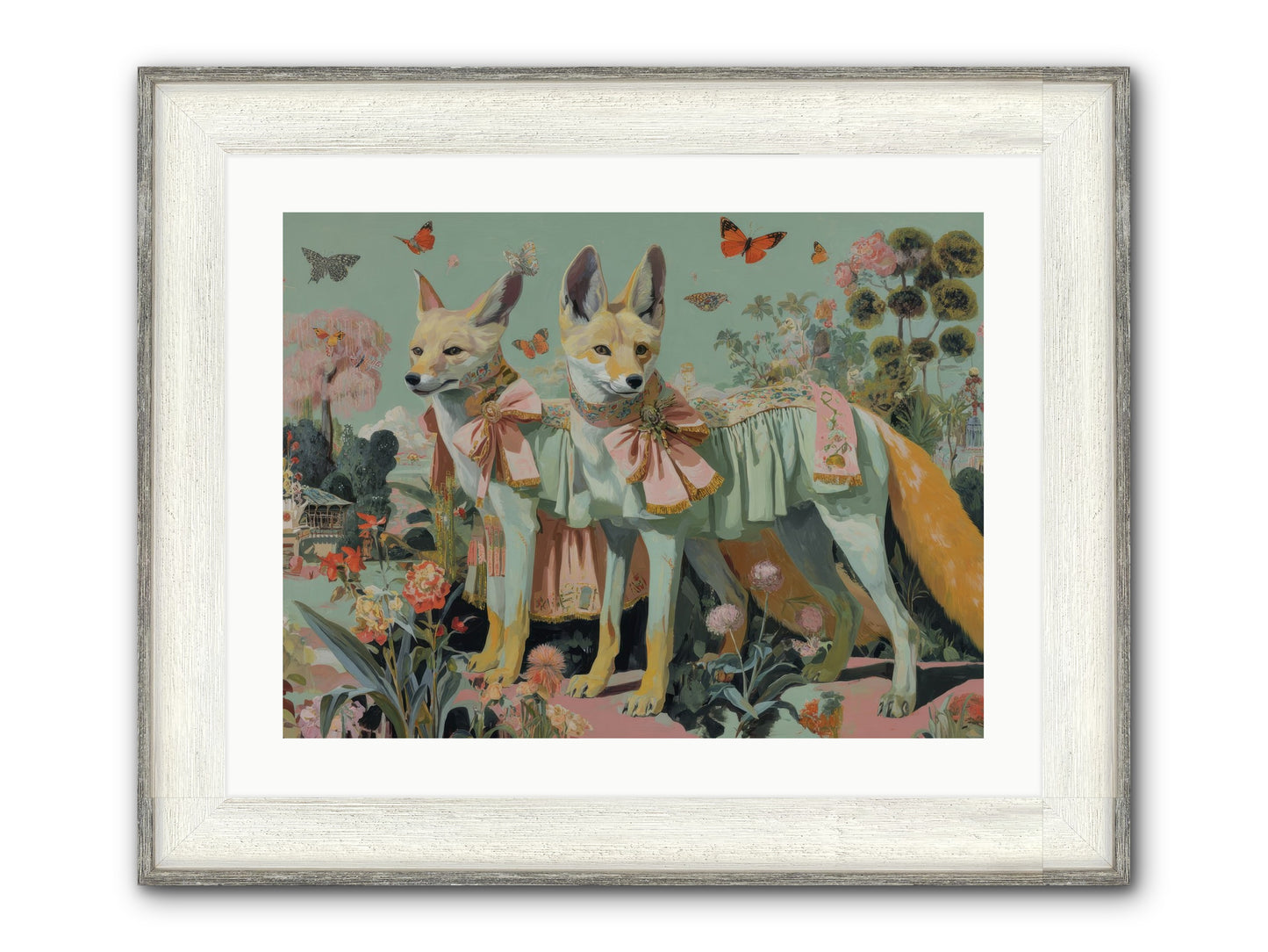 The Last Sparkling Ember Framed Print - Driftwood White 24x18