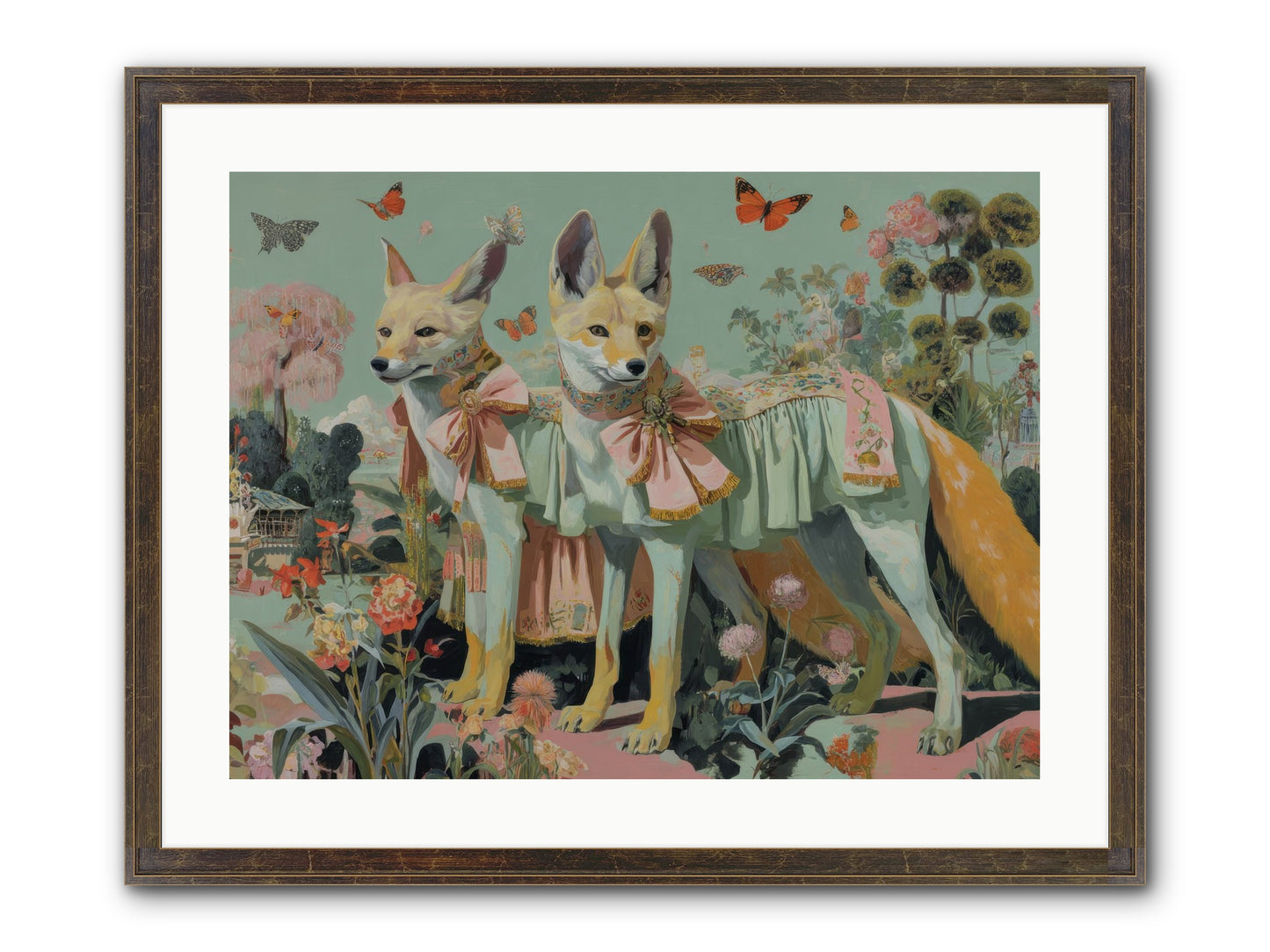 The Last Sparkling Ember Framed Print - Slimwoods Black/Gold 24x18