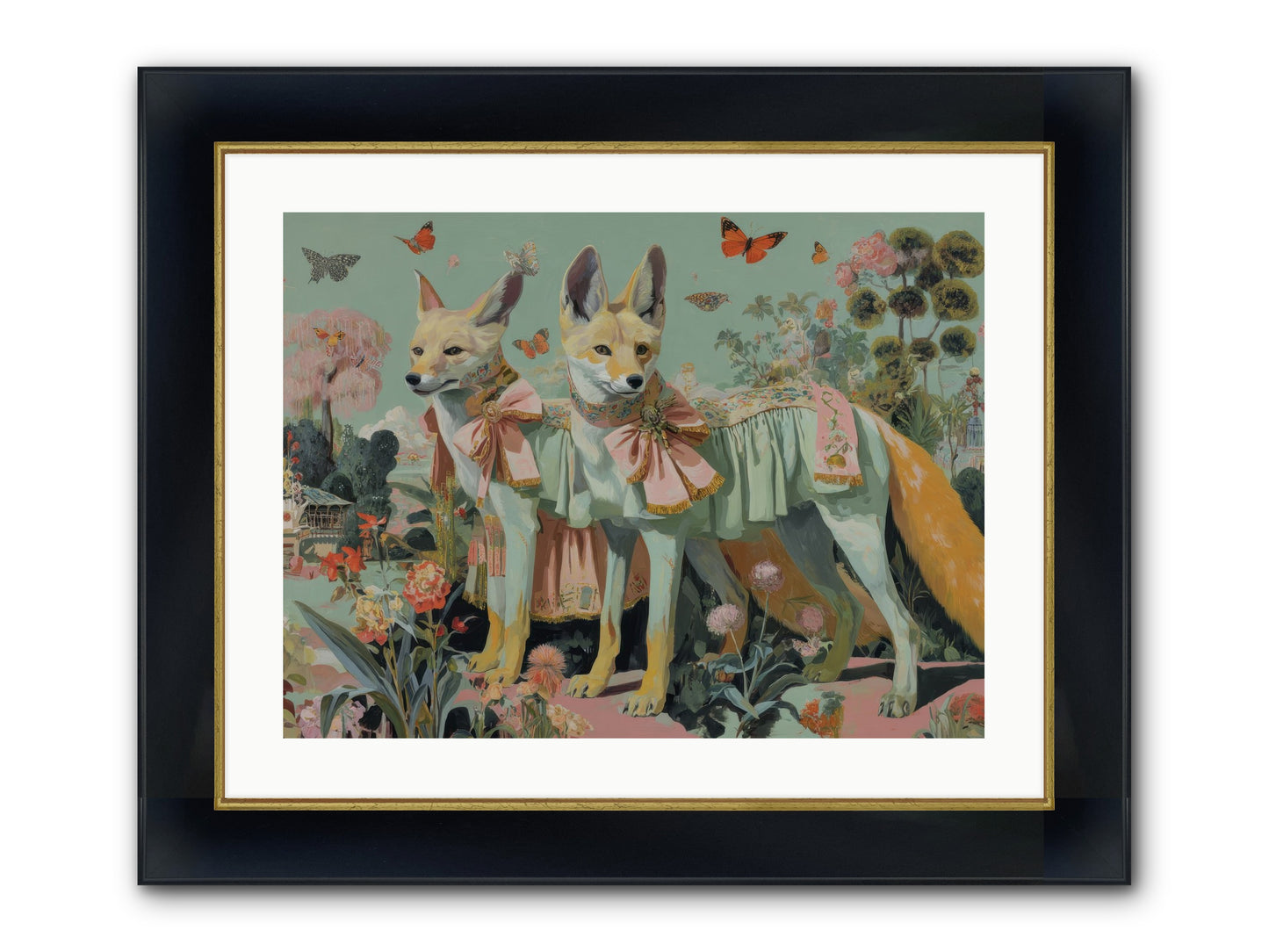 The Last Sparkling Ember Framed Print - Wide Black w/Gold 24x18