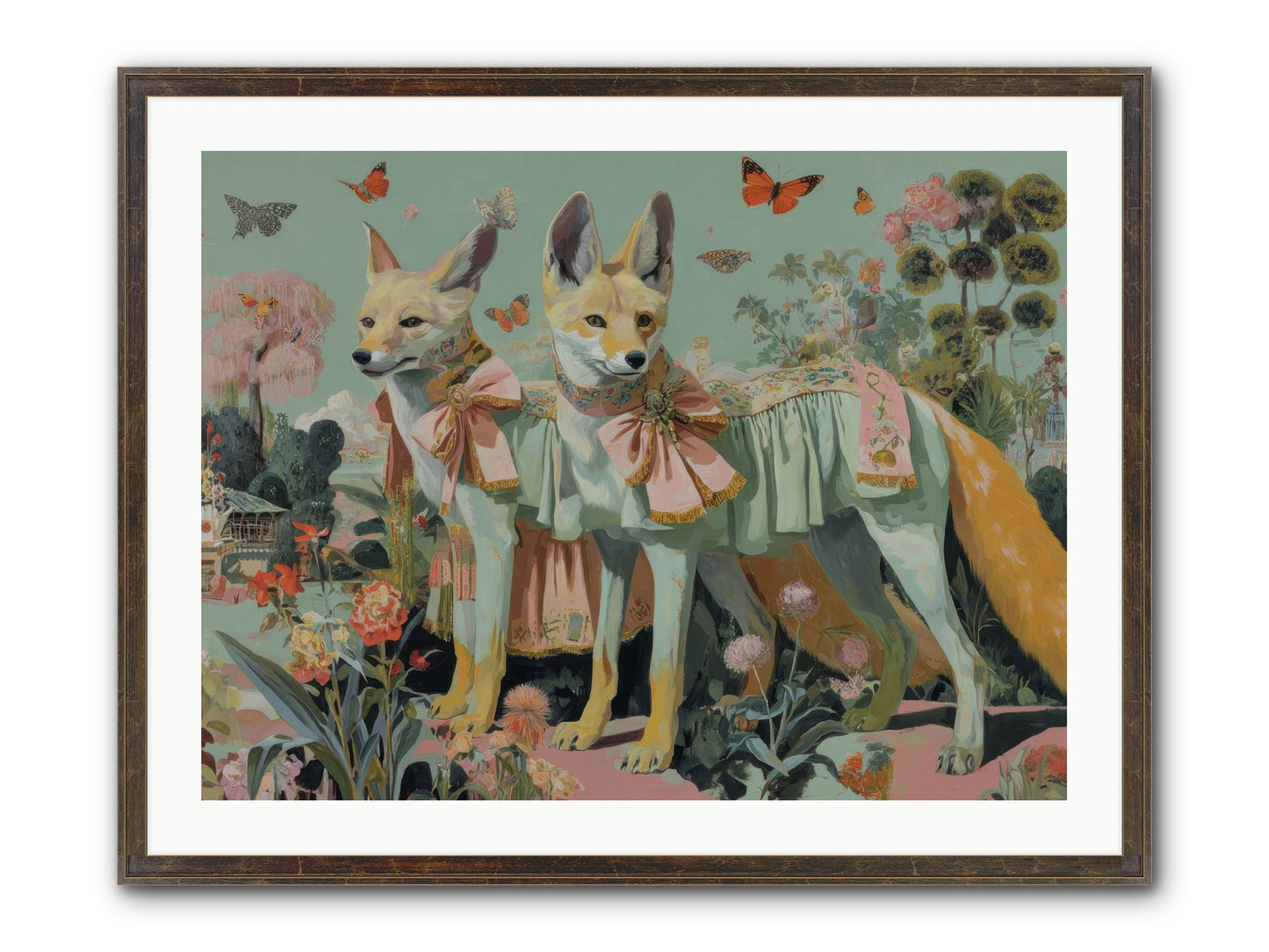 The Last Sparkling Ember Framed Print - Slimwoods Black/Gold 32x24