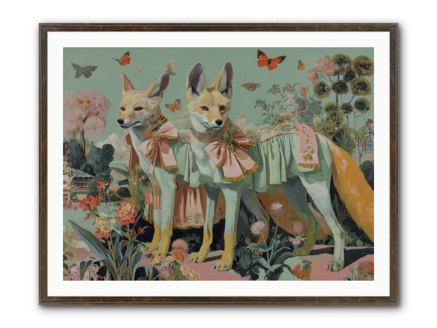 The Last Sparkling Ember Framed Print - Slimwoods Black/Gold 40x30