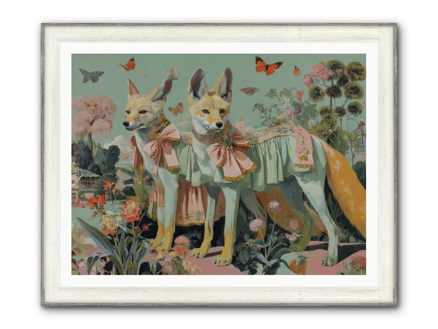 The Last Sparkling Ember Framed Print - Driftwood White 48x36