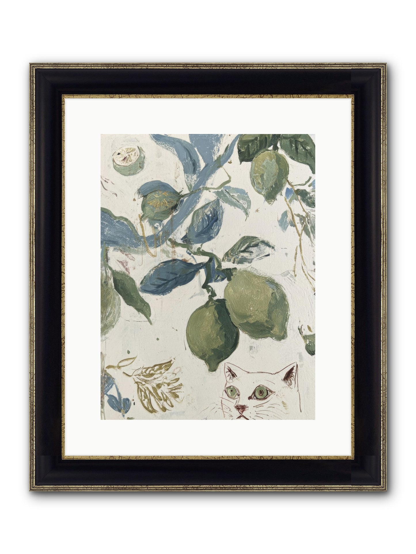 The Lemon Tart Conspiracy Framed Print - Black & Gold 12x16