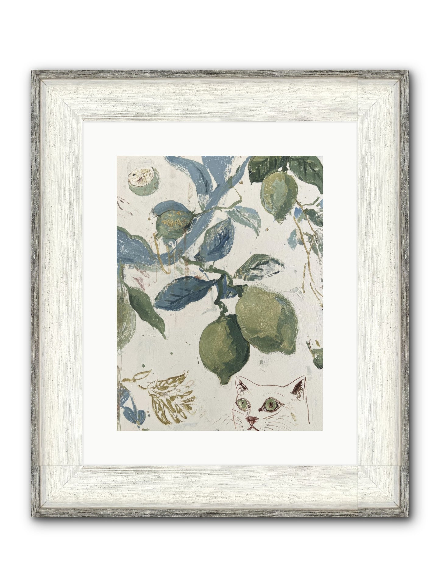 The Lemon Tart Conspiracy Framed Print - Driftwood White 12x16