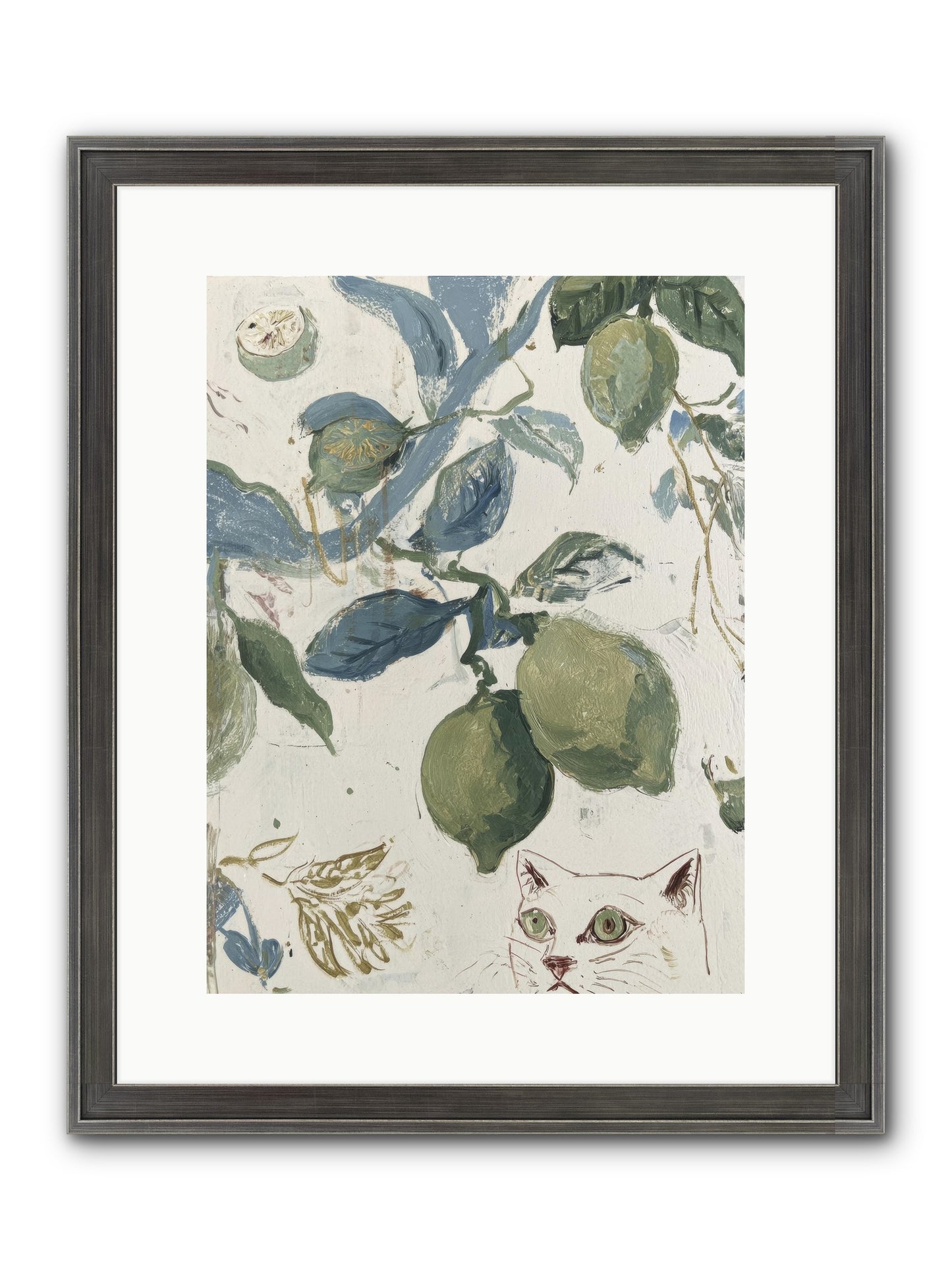 The Lemon Tart Conspiracy Framed Print - Slimwoods Black/Silver 12x16