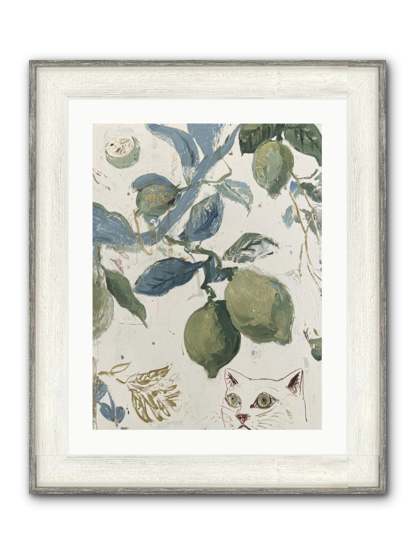The Lemon Tart Conspiracy Framed Print - Driftwood White 18x24