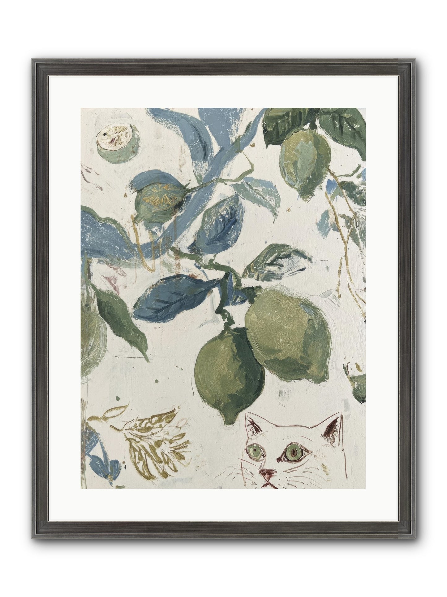 The Lemon Tart Conspiracy Framed Print - Slimwoods Black/Silver 18x24