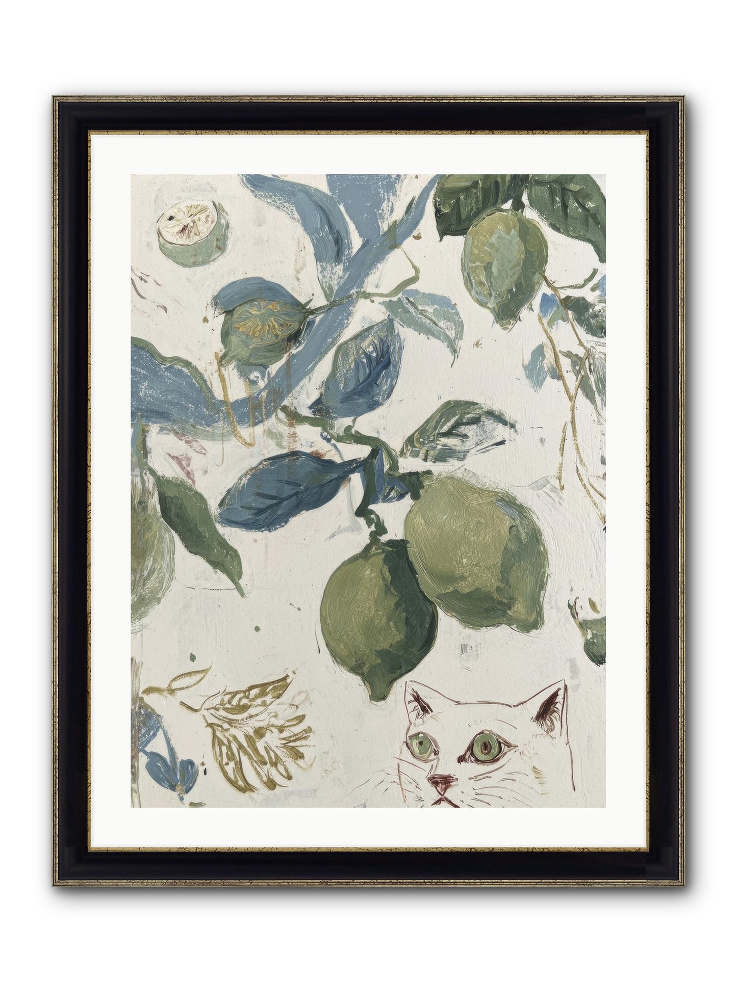 The Lemon Tart Conspiracy Framed Print - Black & Gold 24x32
