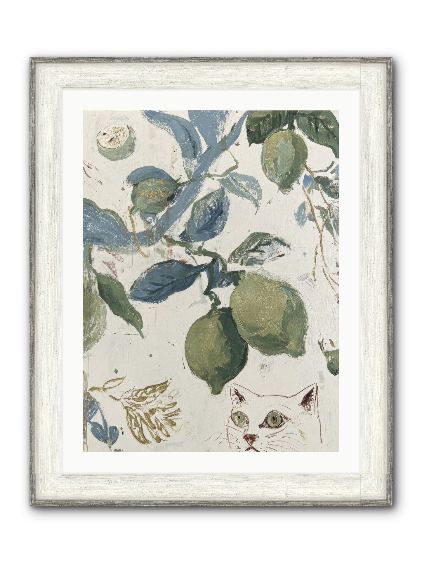 The Lemon Tart Conspiracy Framed Print - Driftwood White 24x32