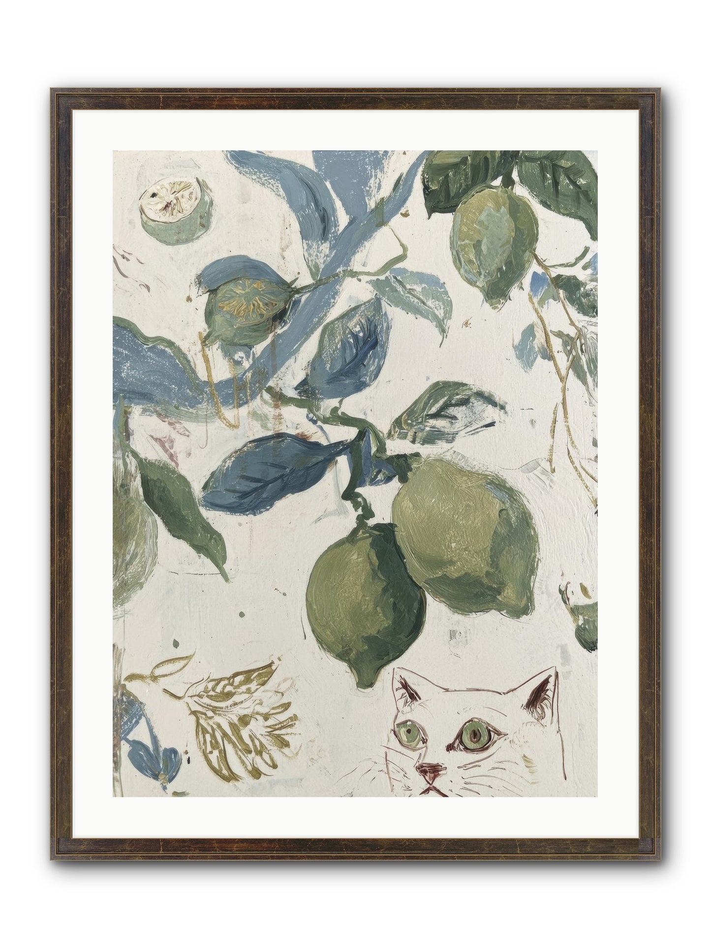 The Lemon Tart Conspiracy Framed Print - Slimwoods Black/Gold 24x32